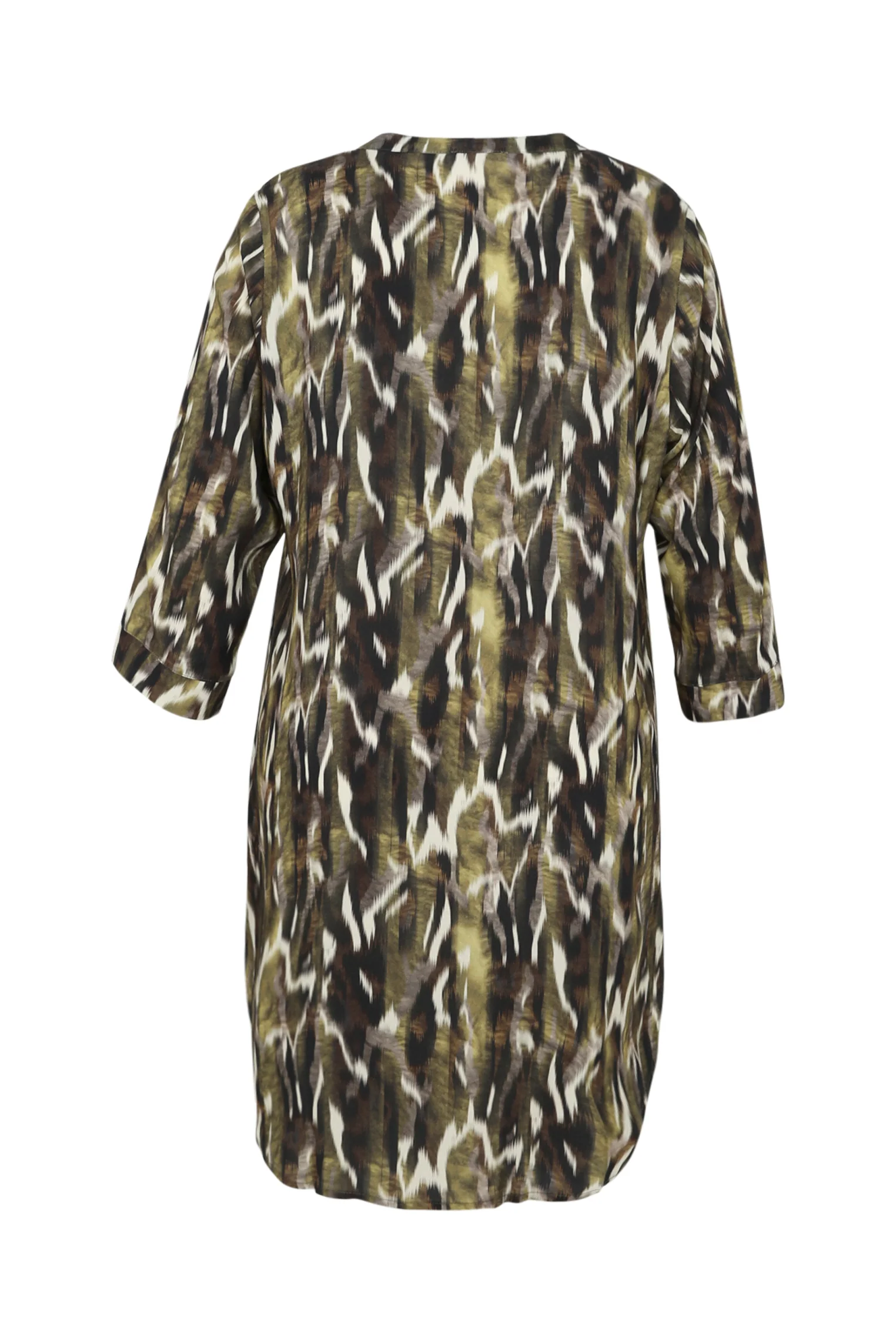 Longue chemise en viscose imprimé peau de bête - Image 11