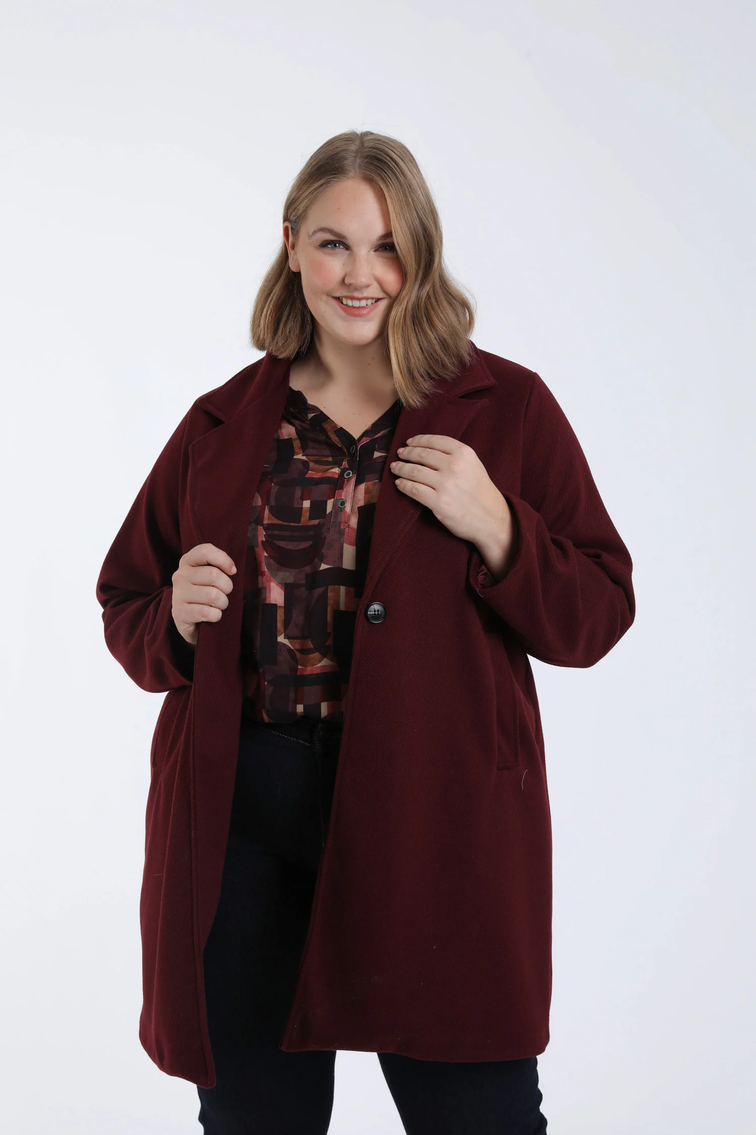 Manteau long uni
