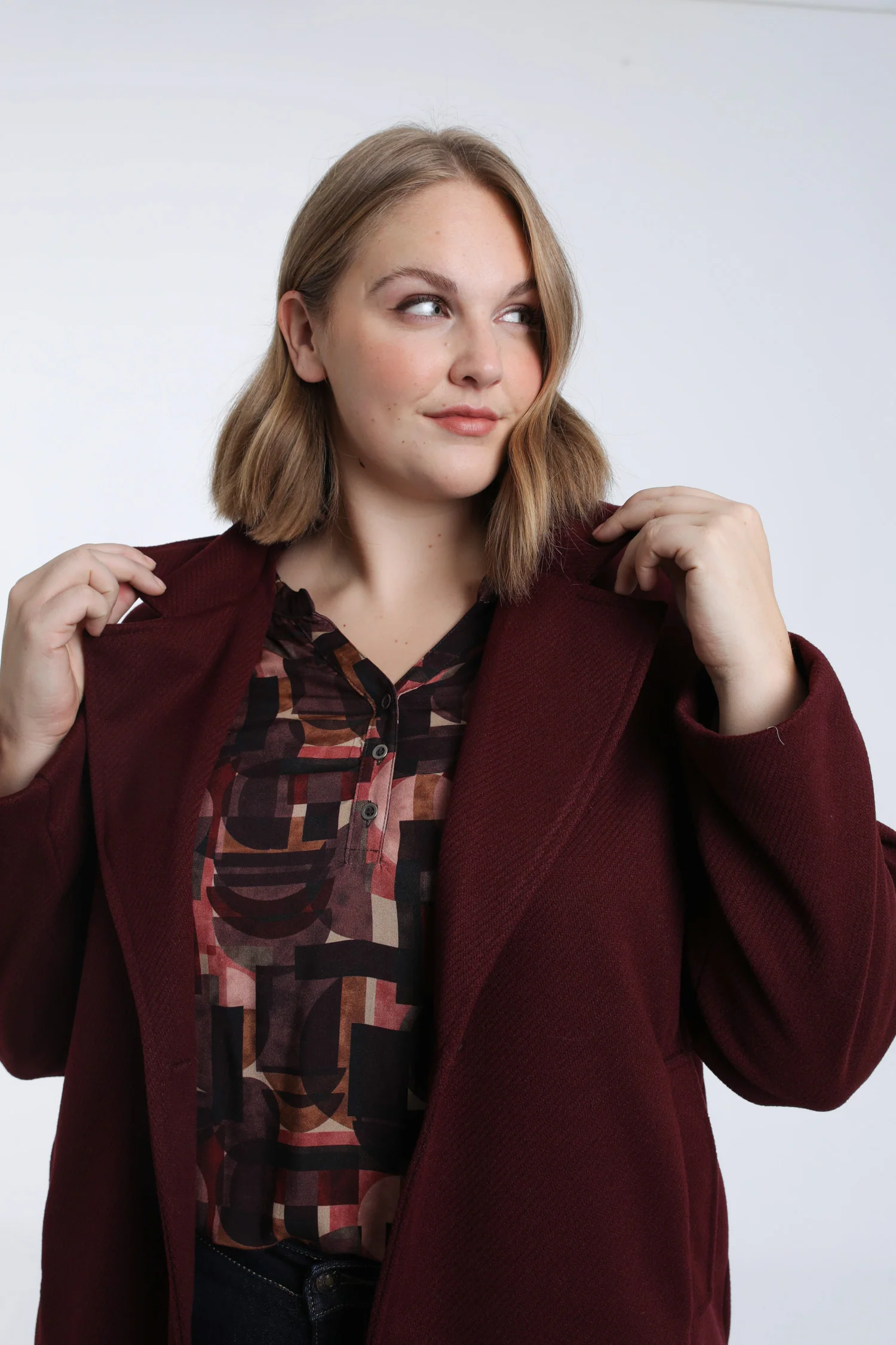 Manteau long uni - Image 3