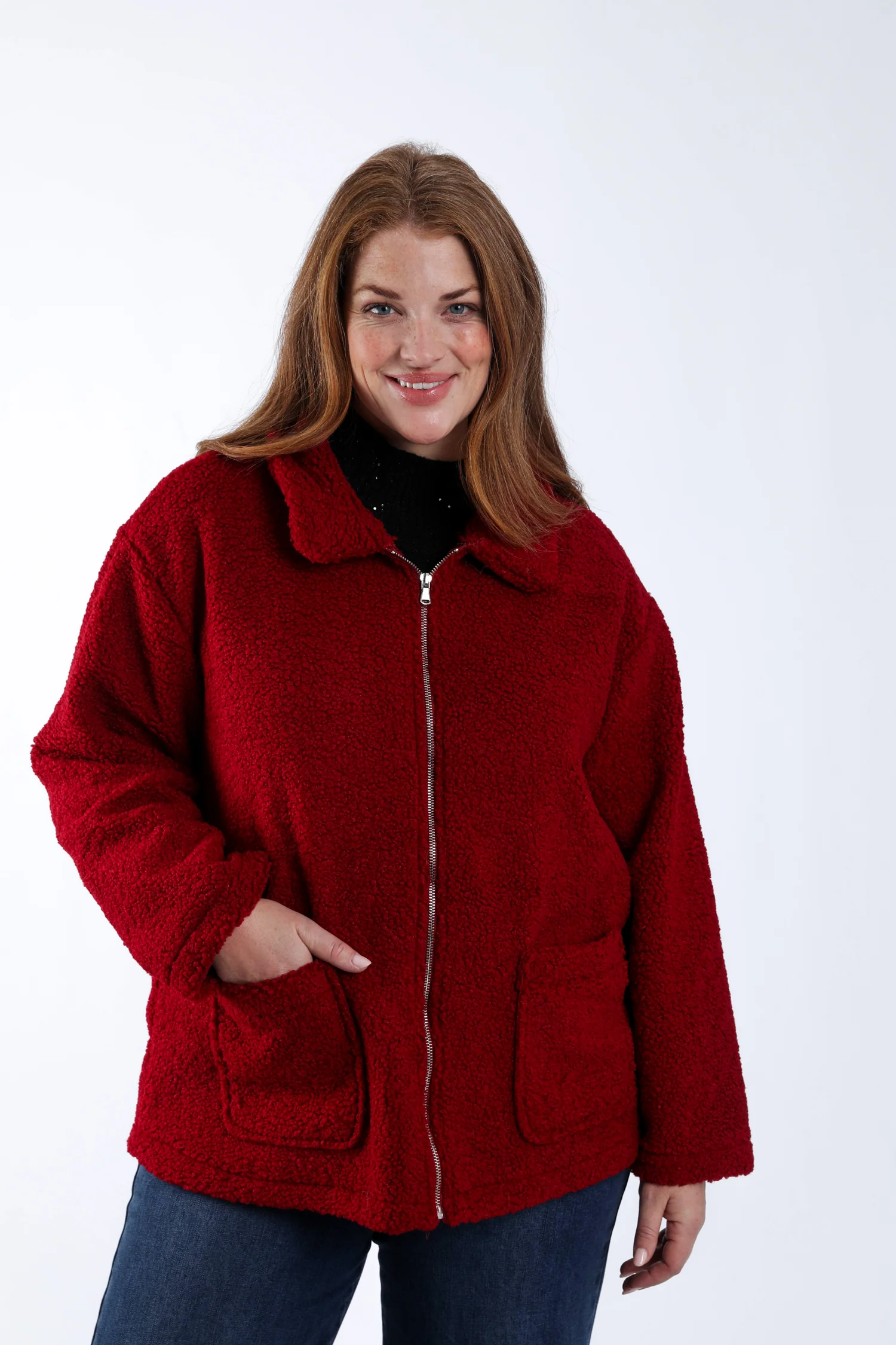 Manteau teddy uni
