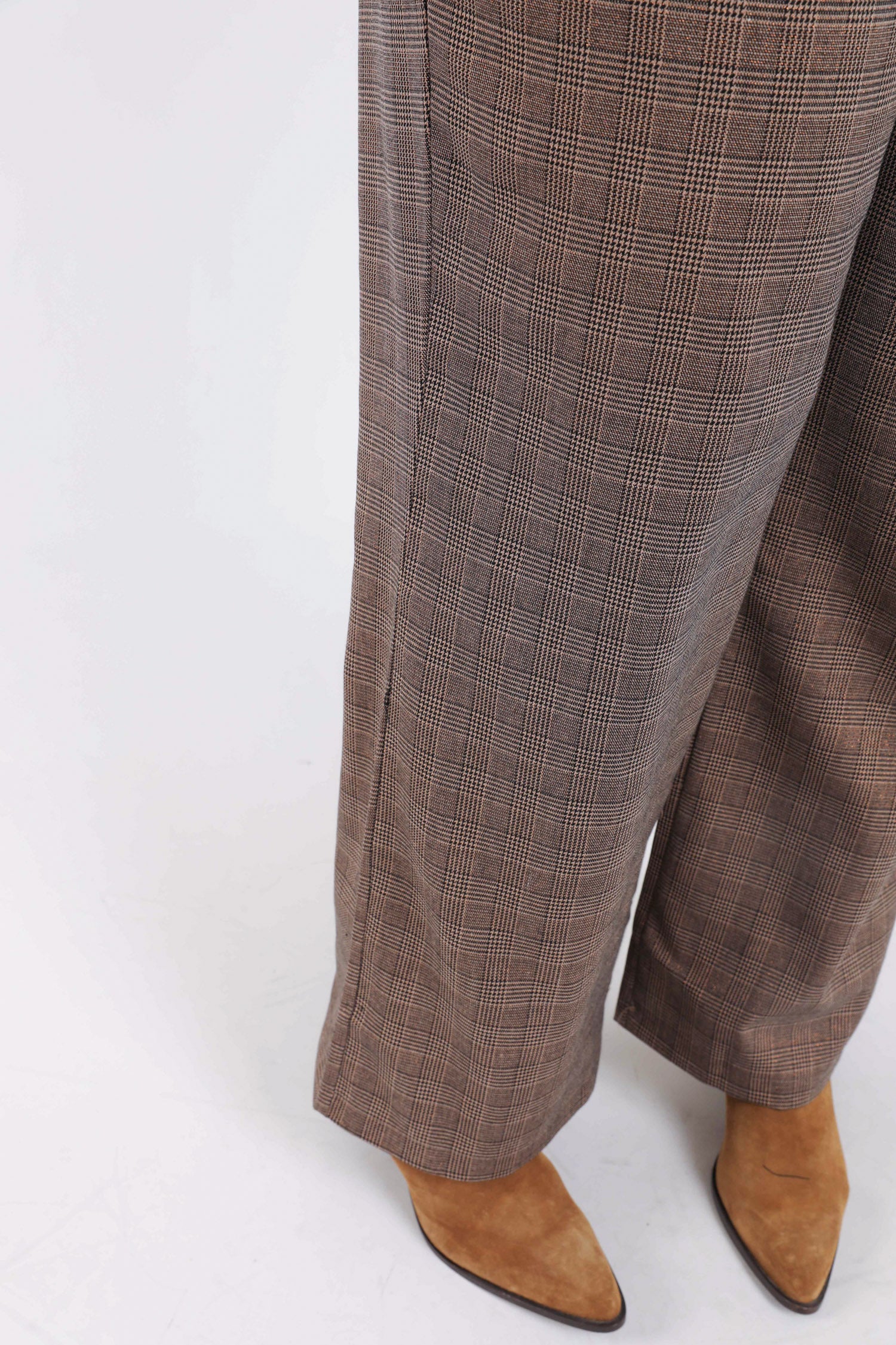 Pantalon à carreaux avec lurex - Image 4