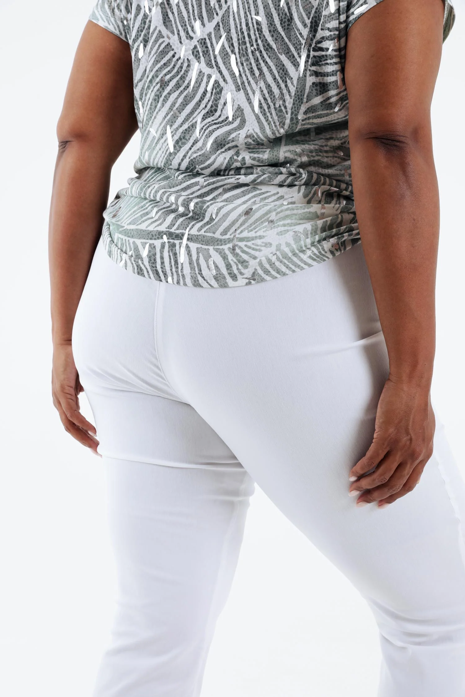 Pantalon bengaline 3/4 uni - Image 6