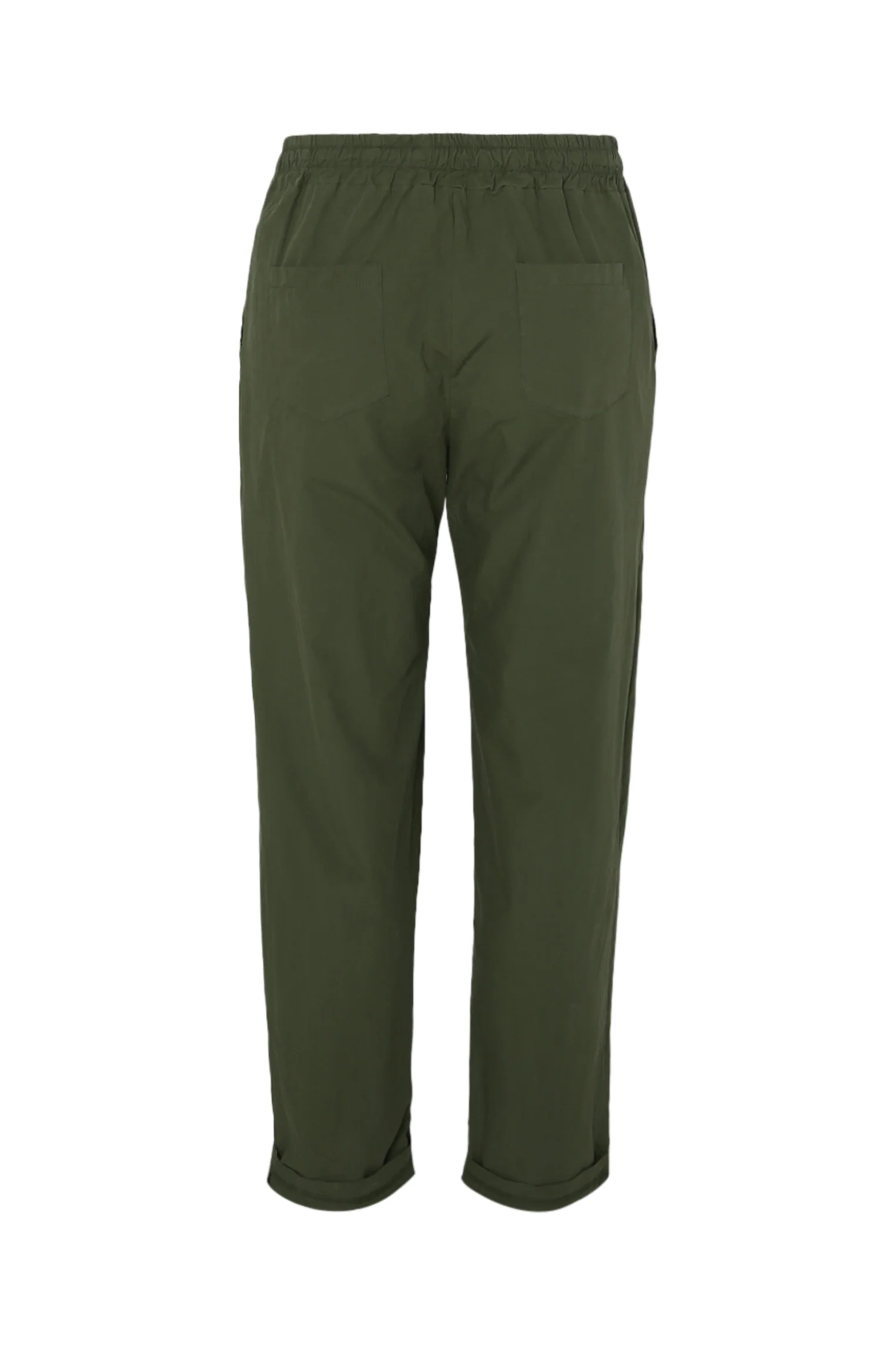 Pantalon boyfit en coton uni avec poches - Image 11