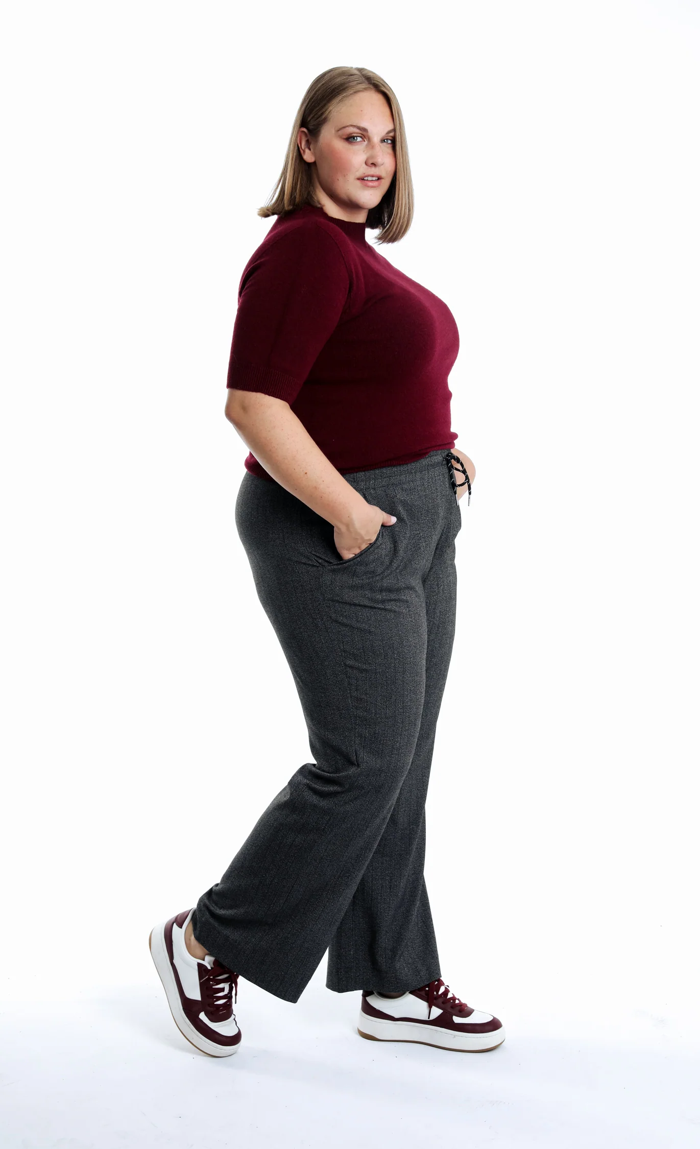 Pantalon chiné large - Image 6