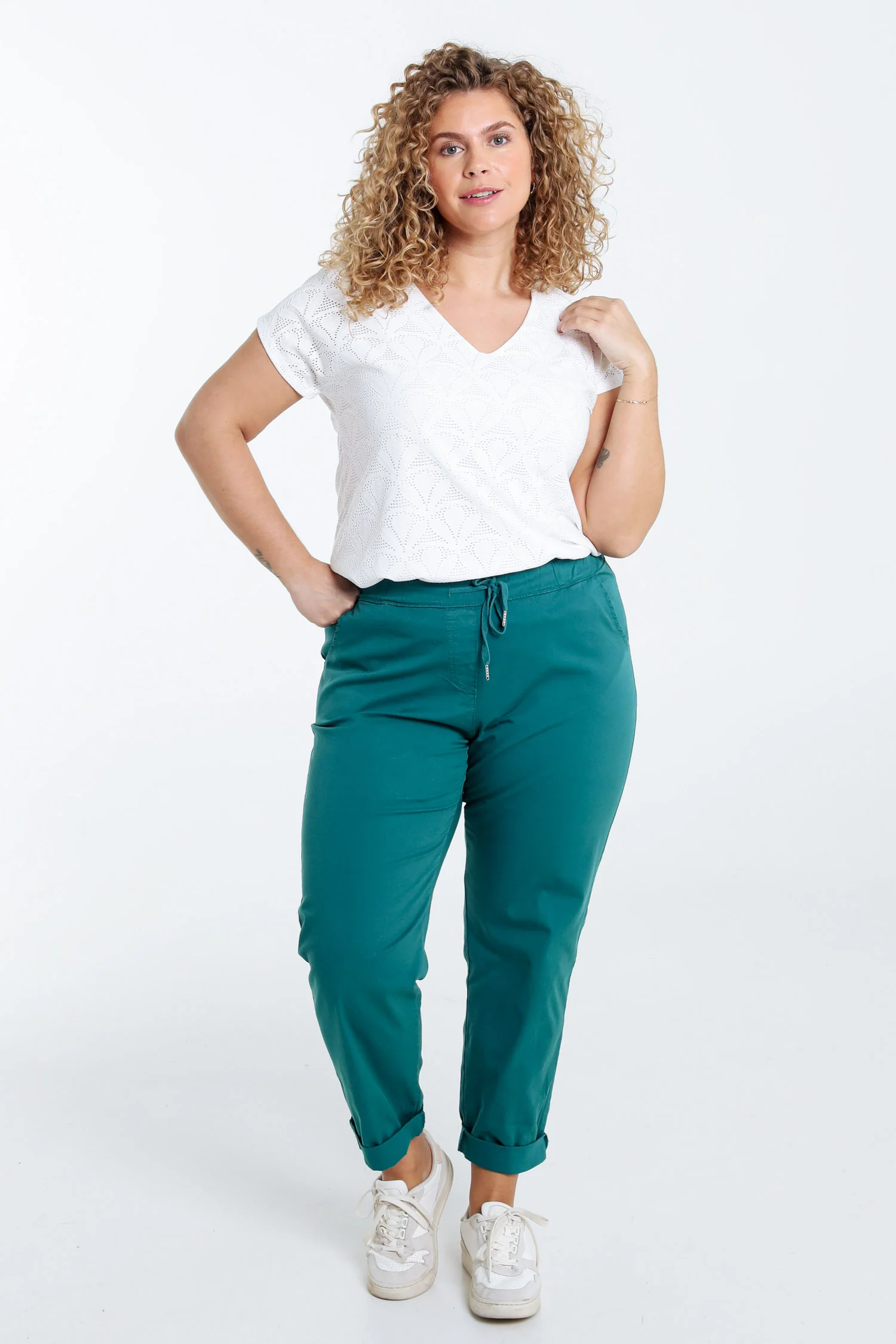 Pantalon chino en coton uni - Image 29