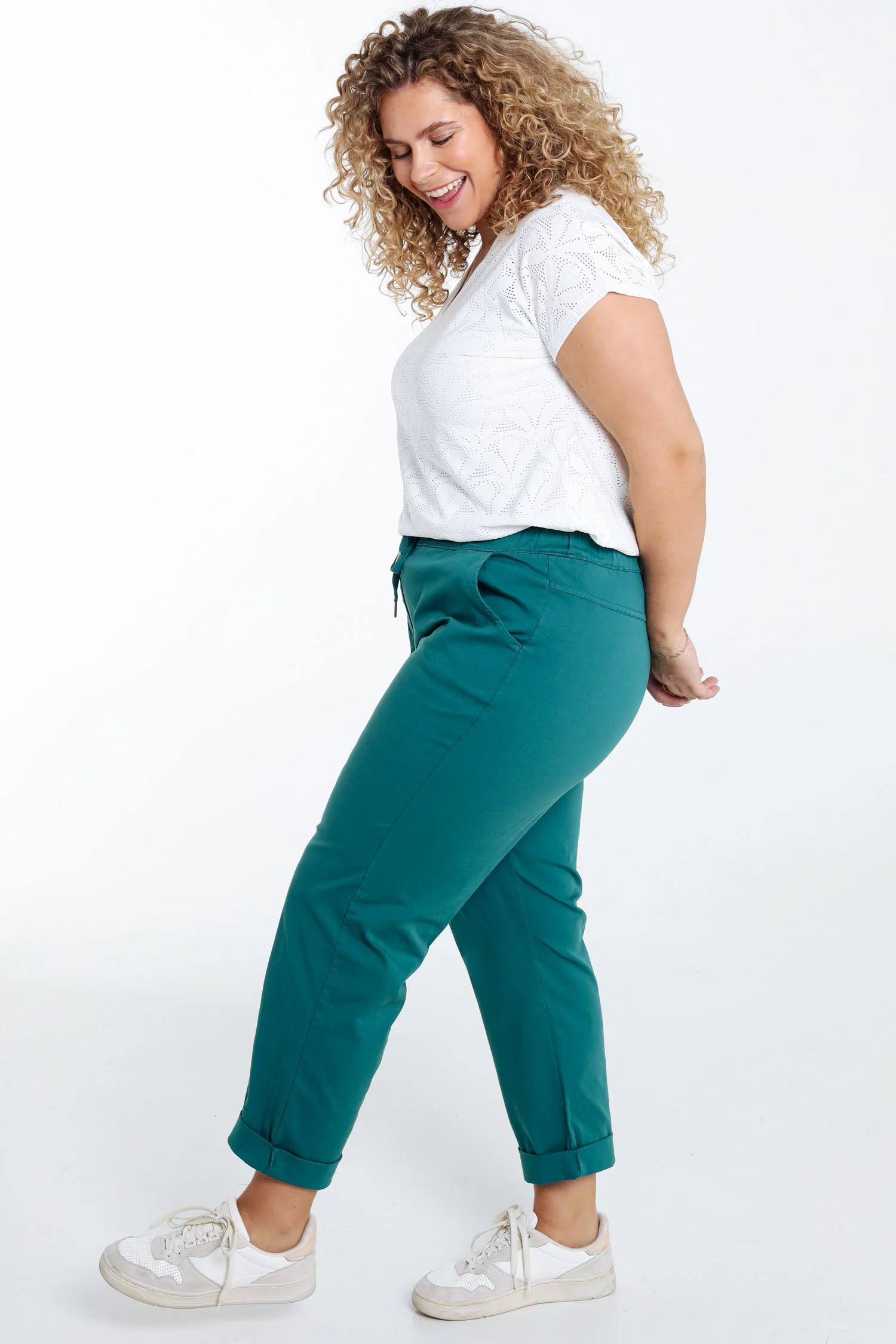 Pantalon chino en coton uni - Image 30