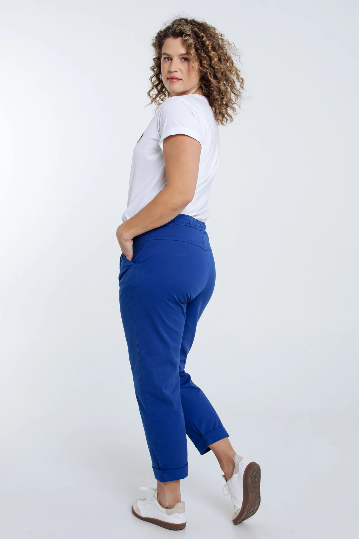 Pantalon chino en coton uni - Image 46