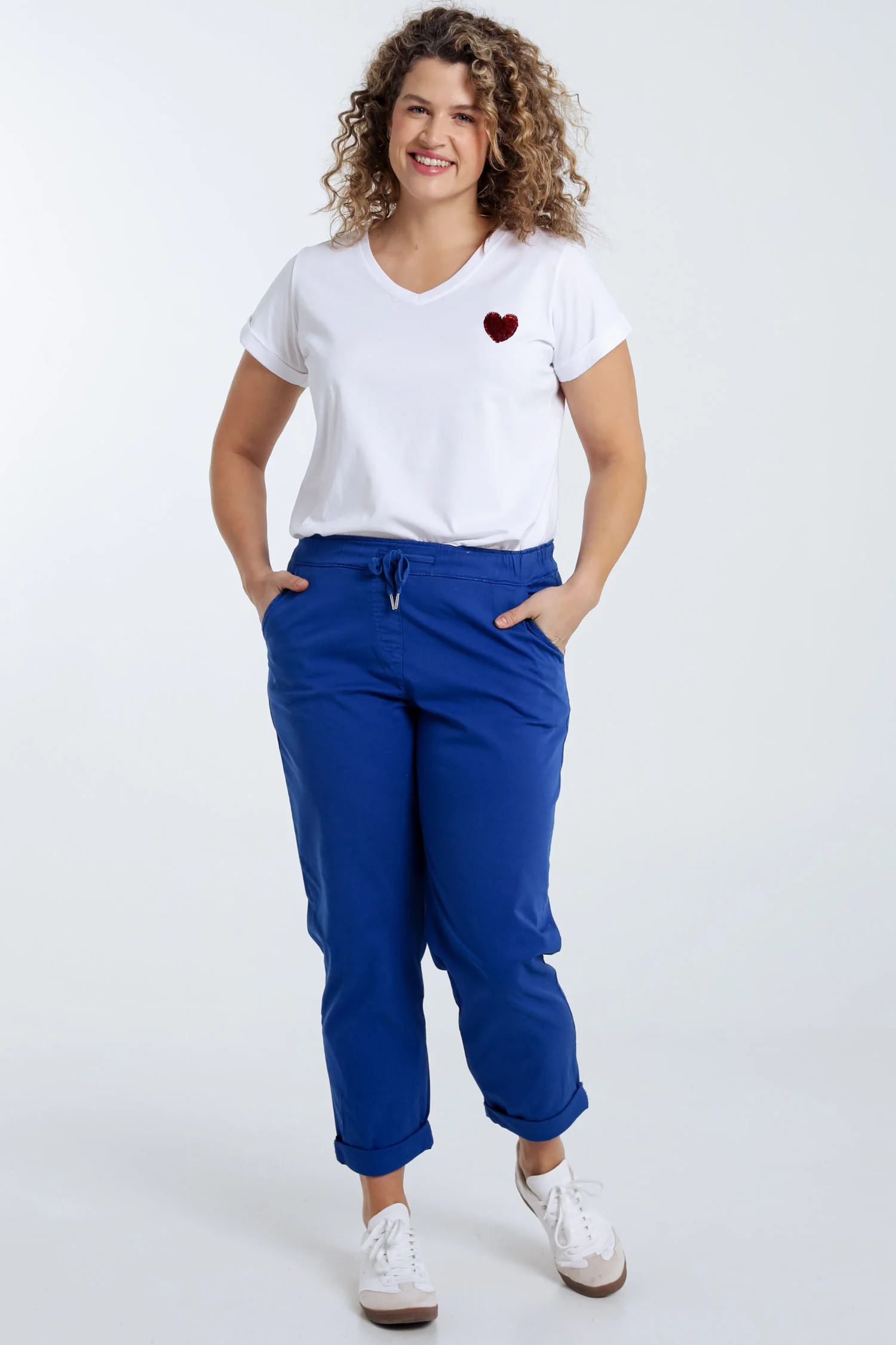 Pantalon chino en coton uni - Image 52