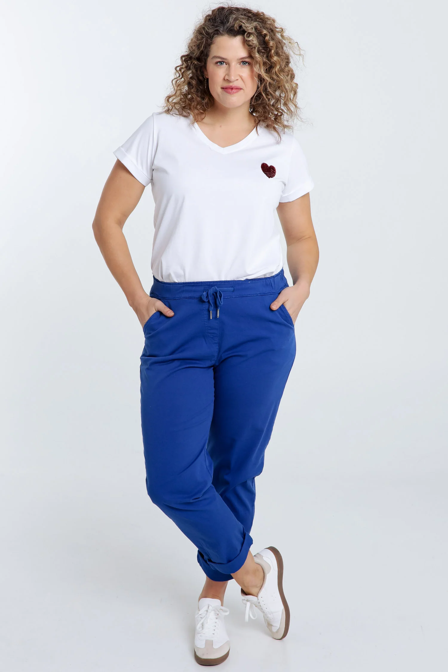 Pantalon chino en coton uni - Image 53