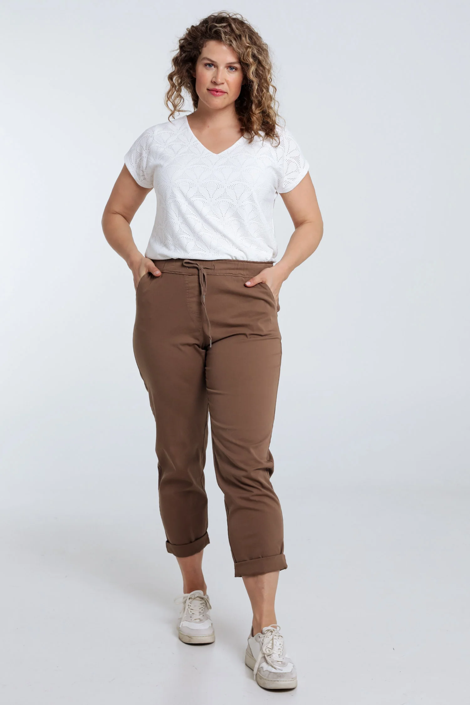 Pantalon chino en coton uni - Image 63