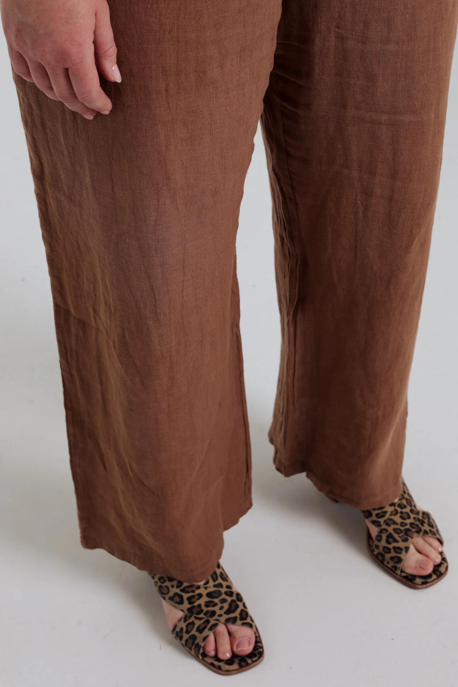 Pantalon en lin uni - Image 16