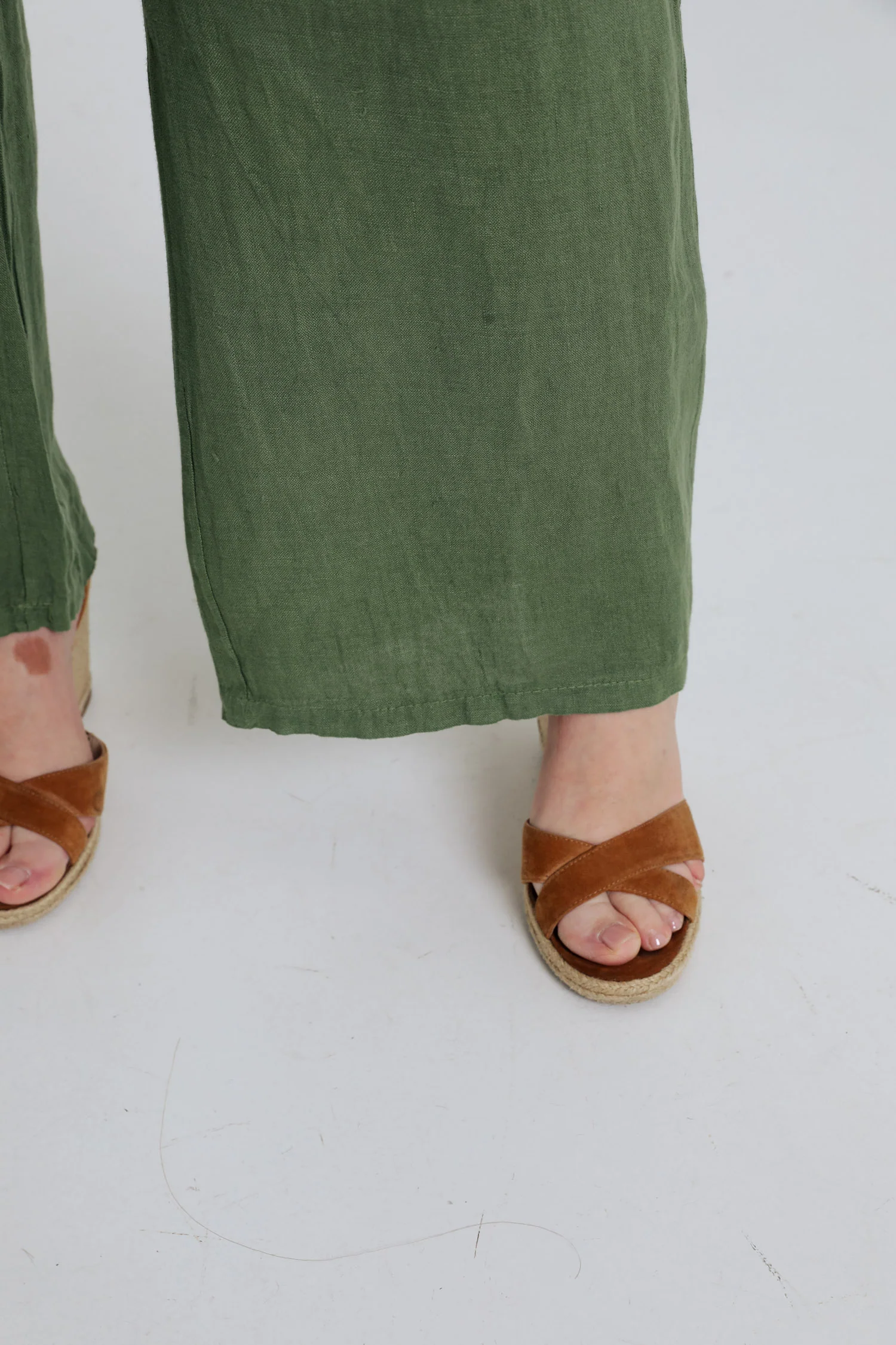 Pantalon en lin uni - Image 26