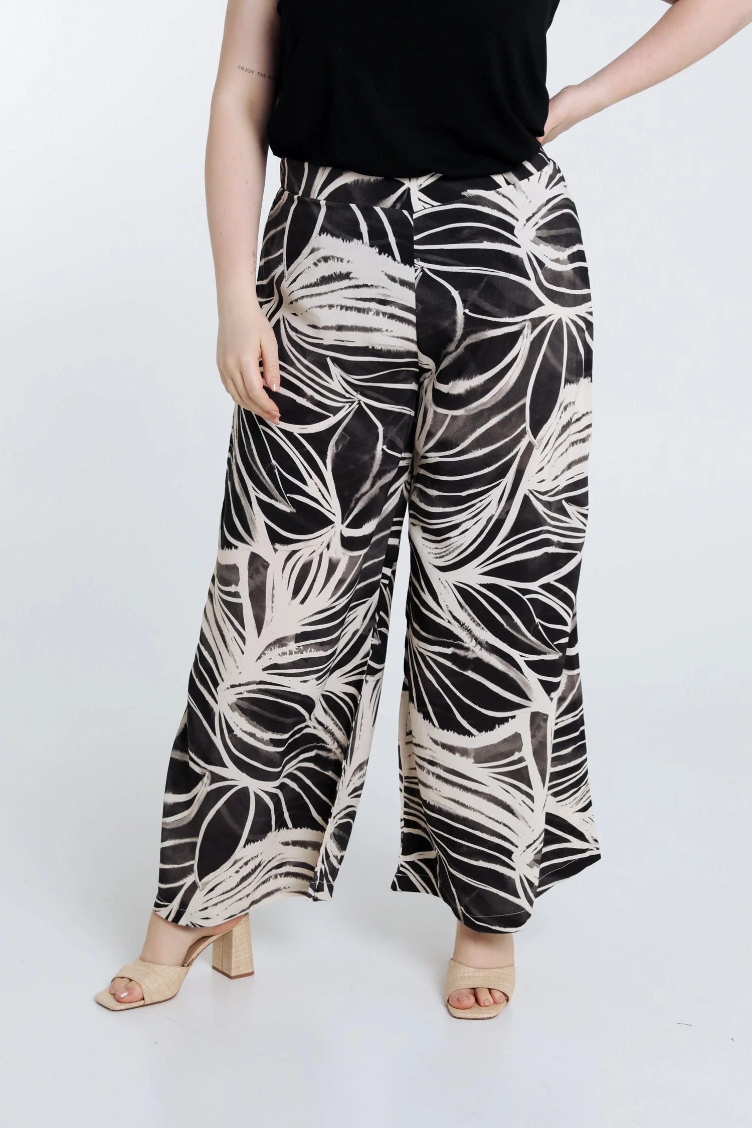 Pantalon feuillage en viscose
