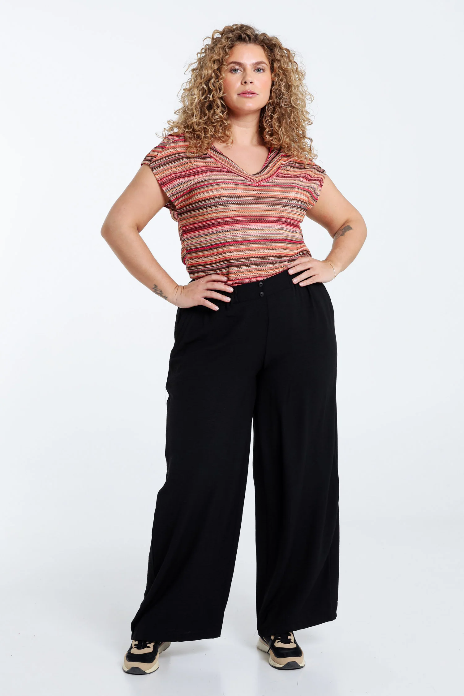 Pantalon fluide uni - Image 18