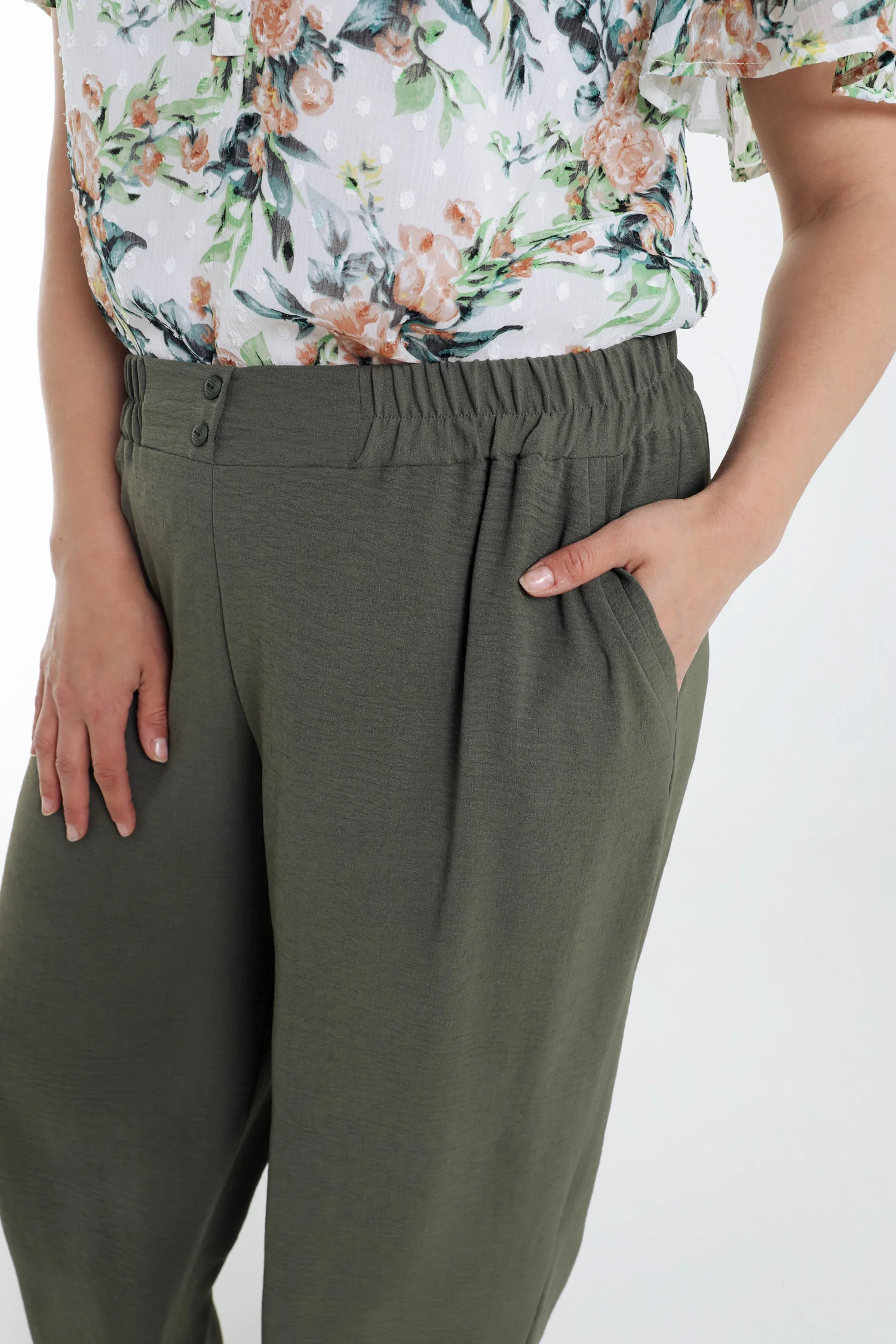 Pantalon fluide uni - Image 3