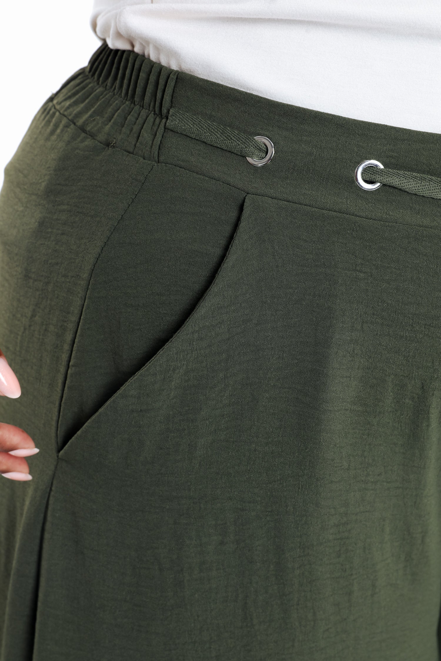 Pantalon large 7/8 uni - Image 13
