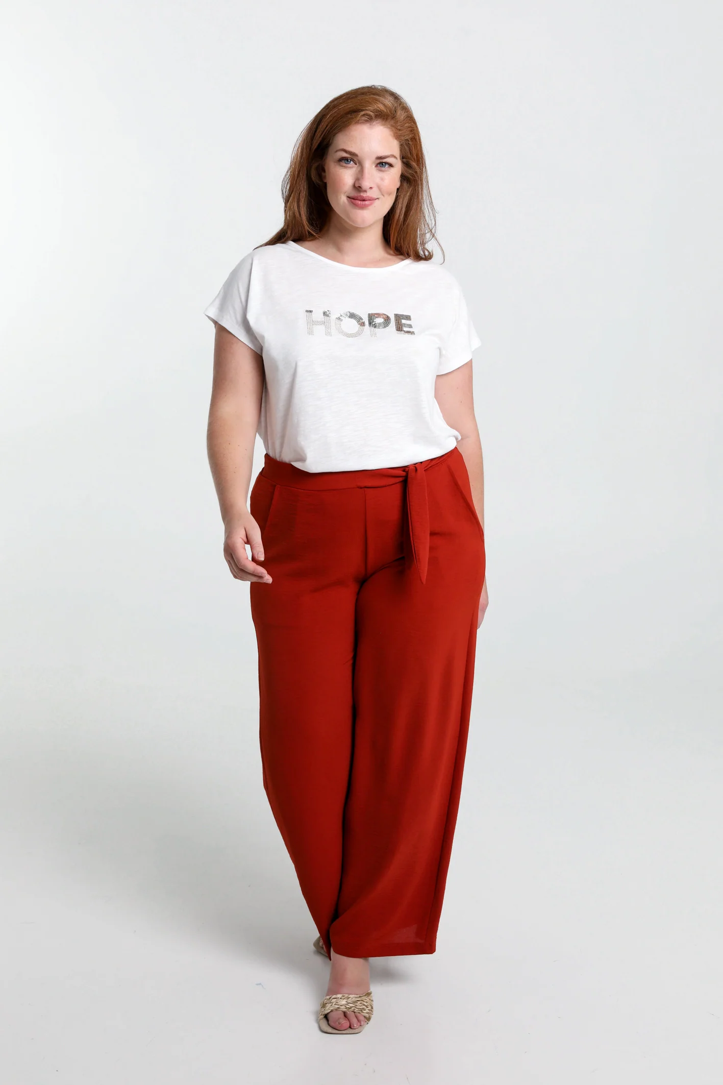 Pantalon large avec nœud - Image 28