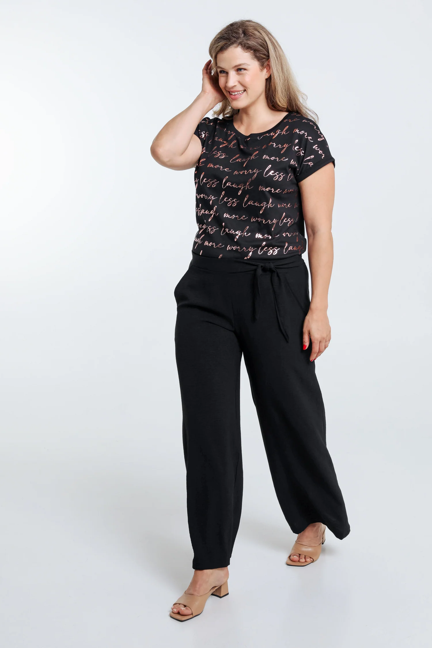 Pantalon large avec nœud - Image 37