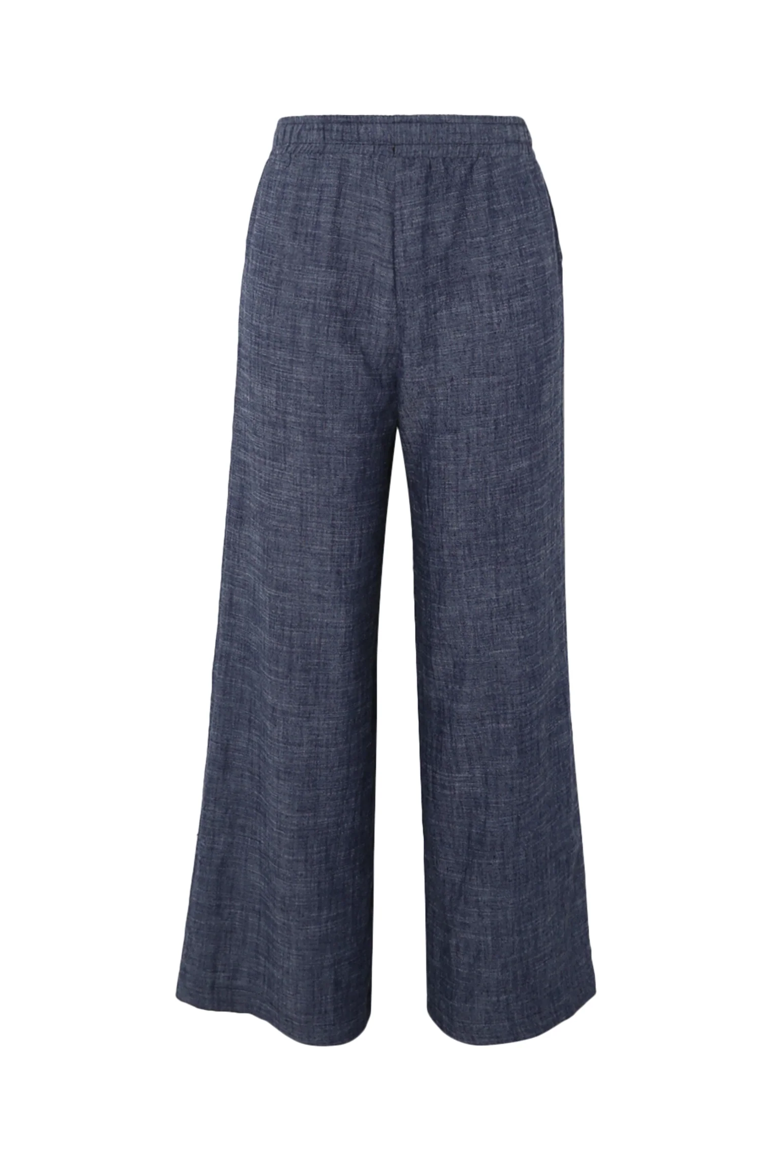 Pantalon large en lin uni - Image 10