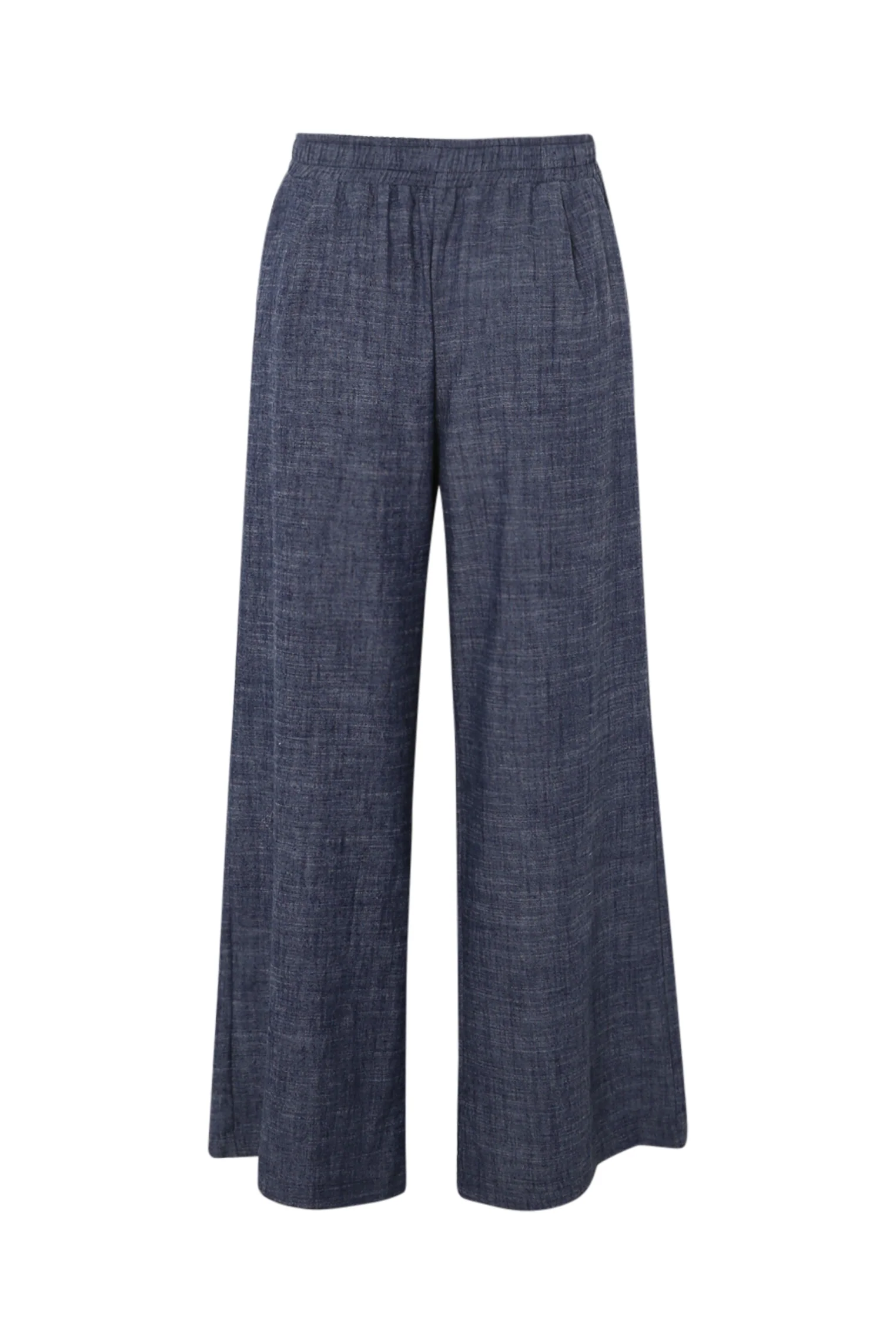 Pantalon large en lin uni - Image 11