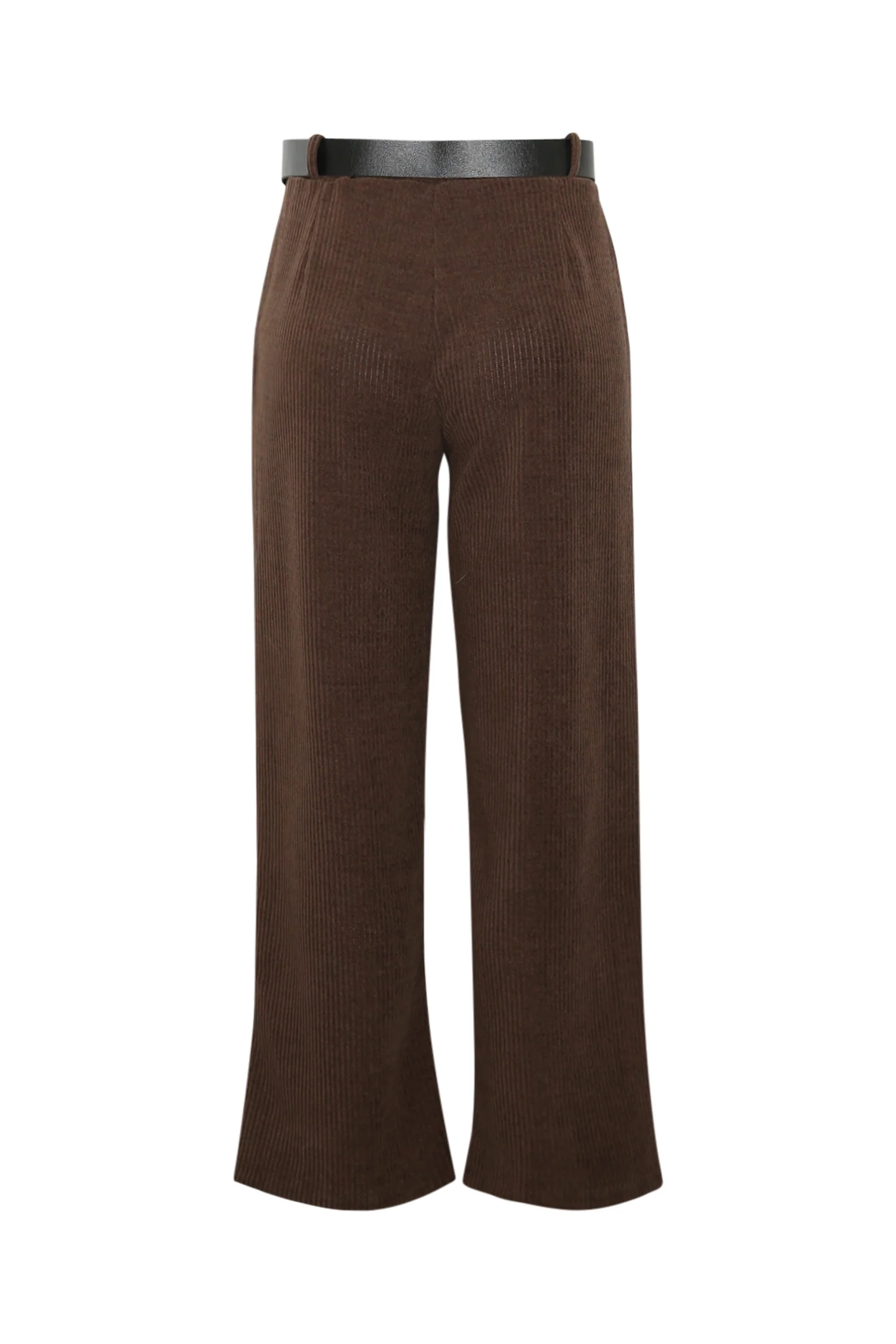 Pantalon large en velours côtelé avec ceinture - Image 9