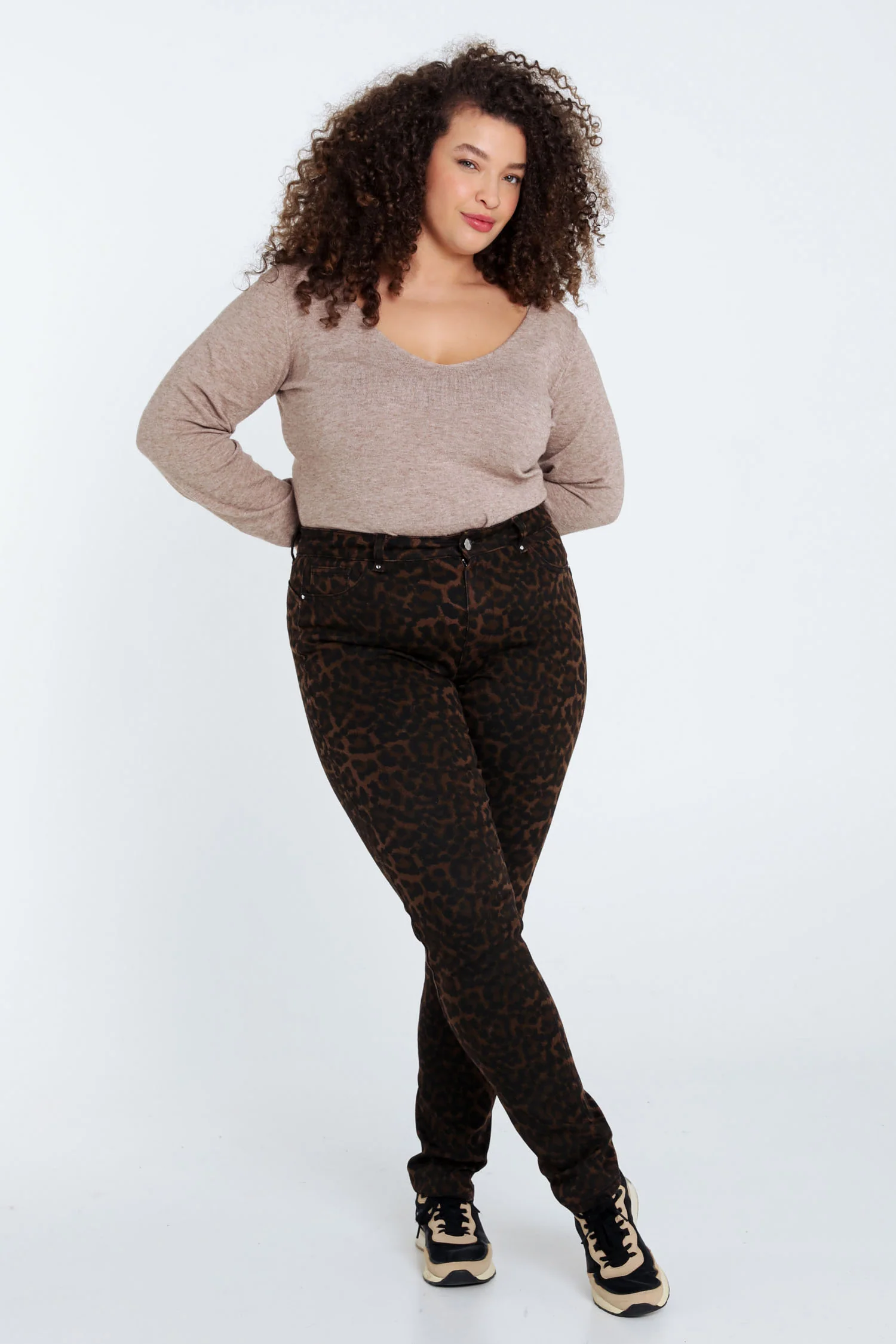 Pantalon slim imprimé léopard - Image 8