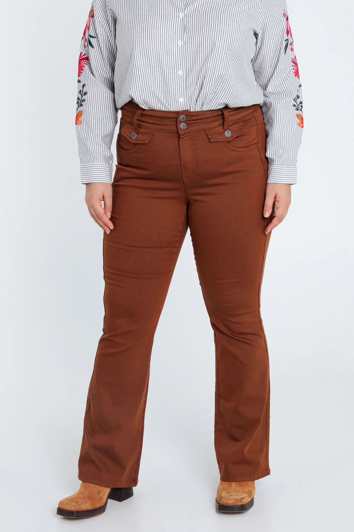 Pantalon uni en coton