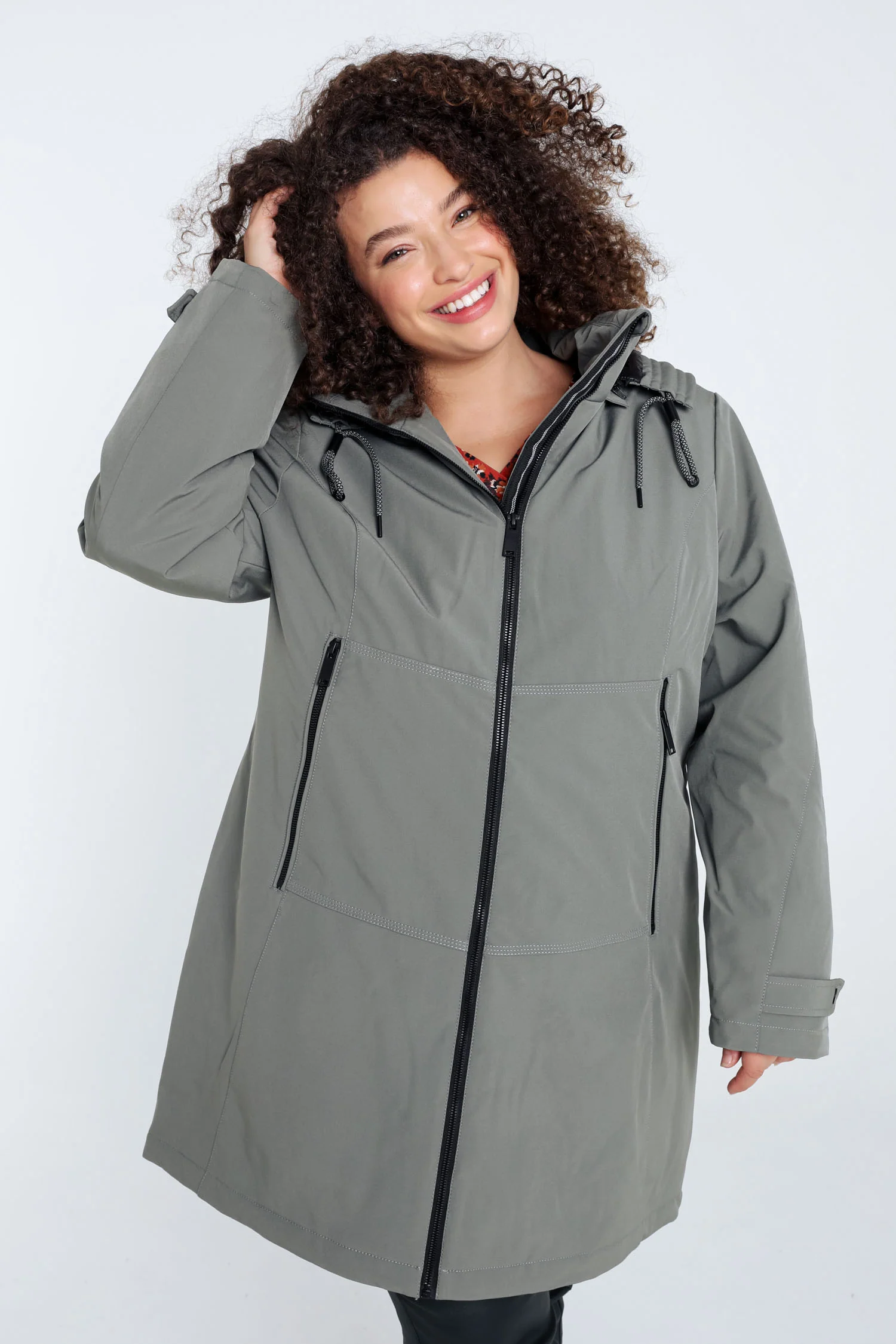 Parka à capuche amovible