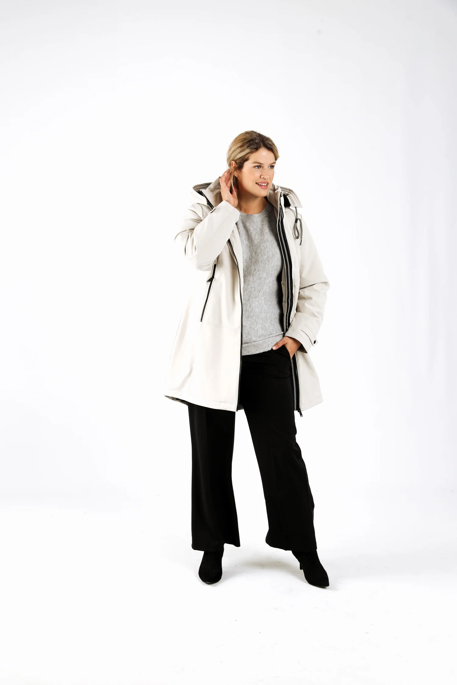 Parka unie avec capuche - Image 8