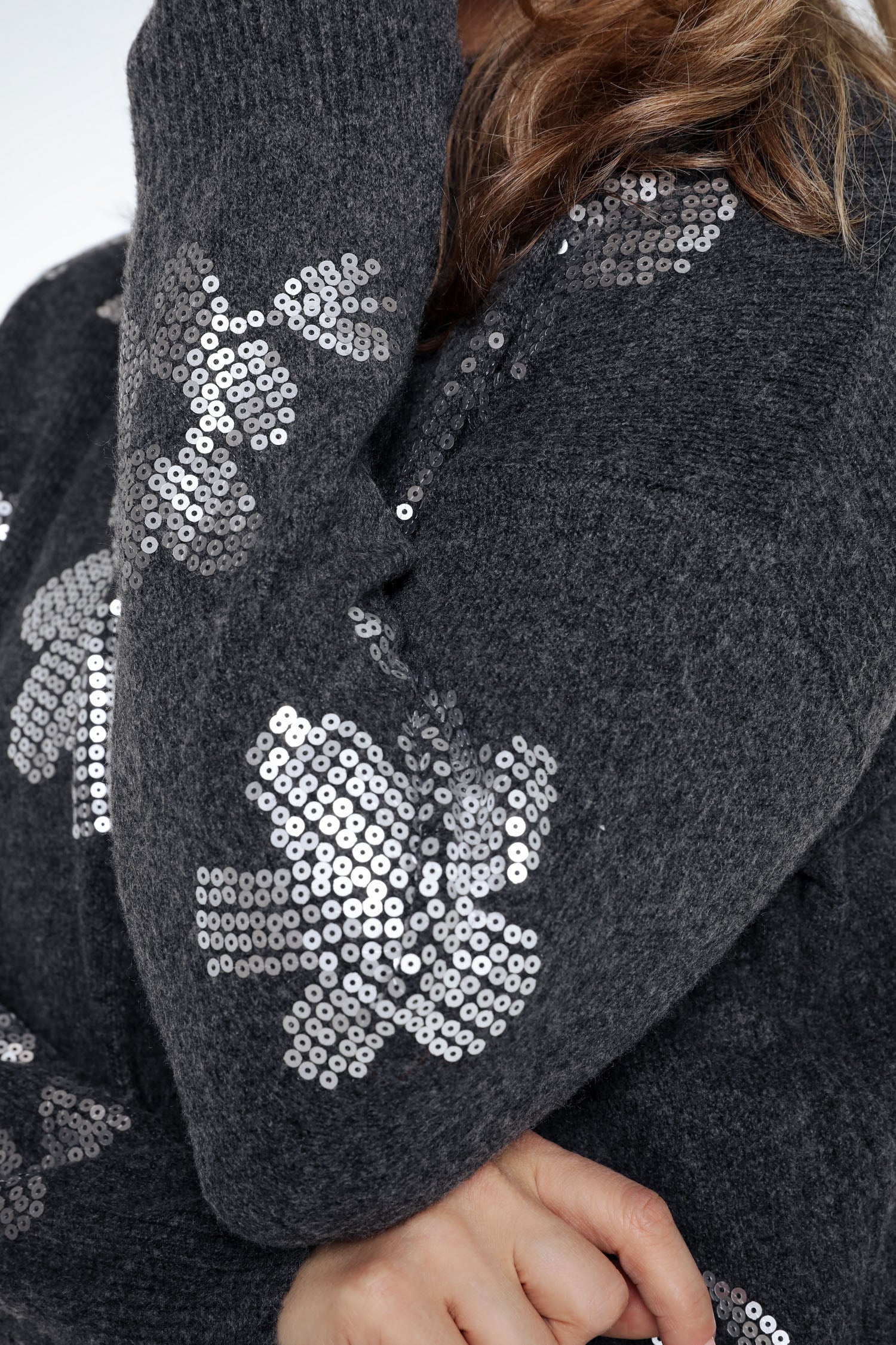 Pull avec fleurs en sequins - Image 5
