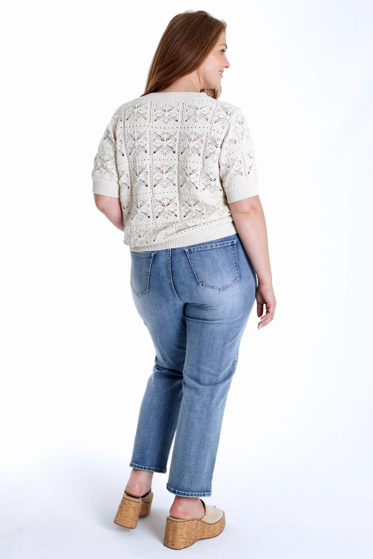 Pull court en crochet fantaisie - Image 3
