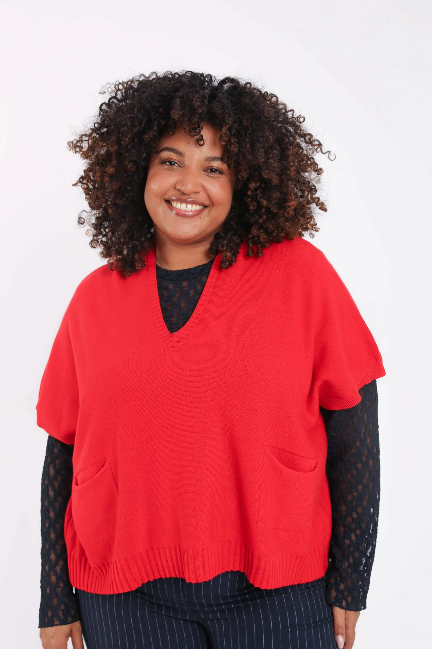 Pull court uni en viscose