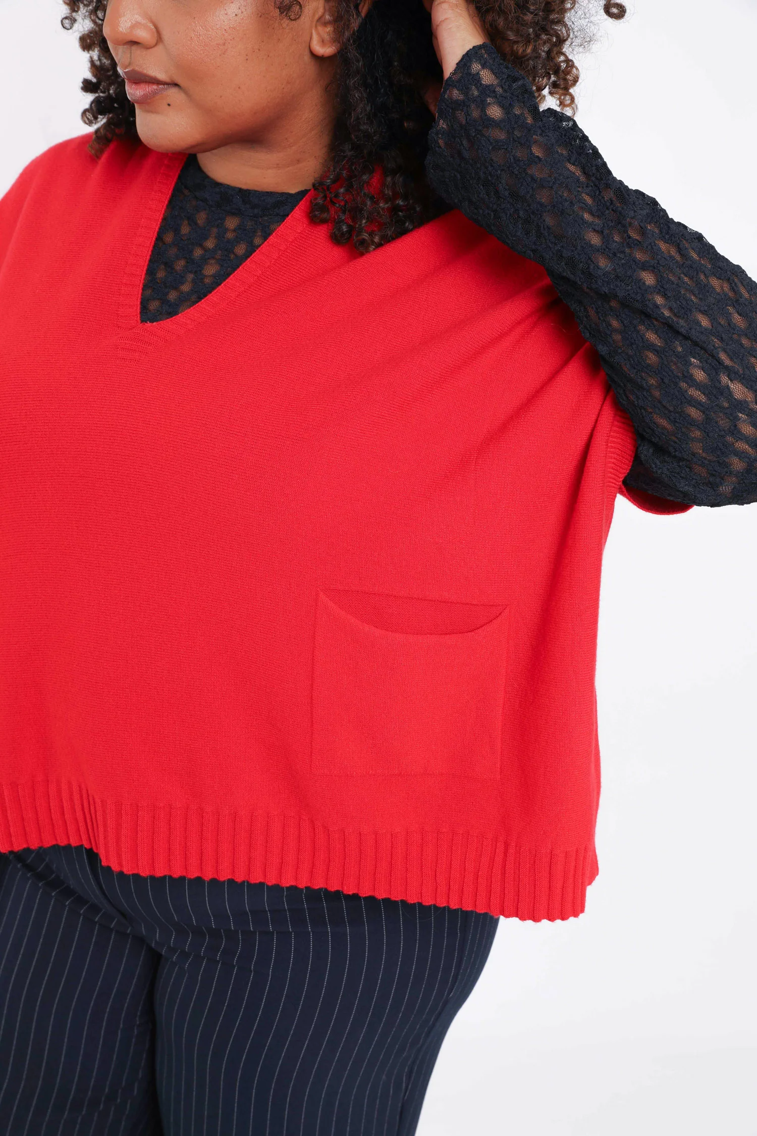 Pull court uni en viscose - Image 4