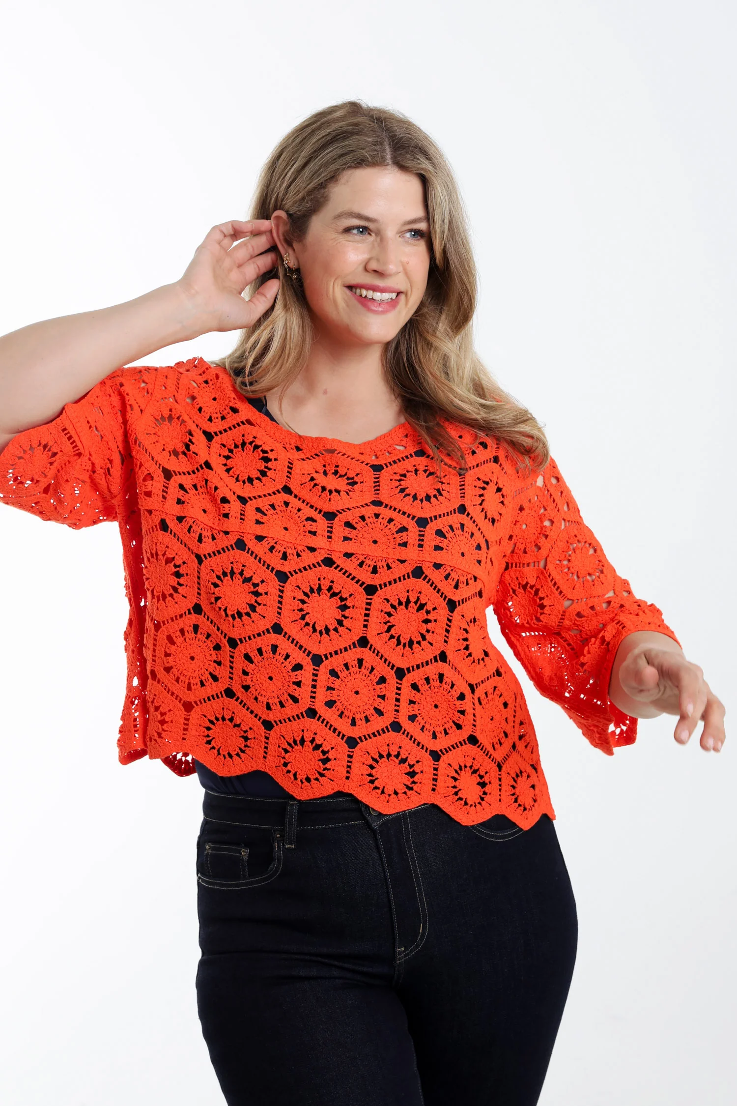 Pull en crochet uni - Image 23