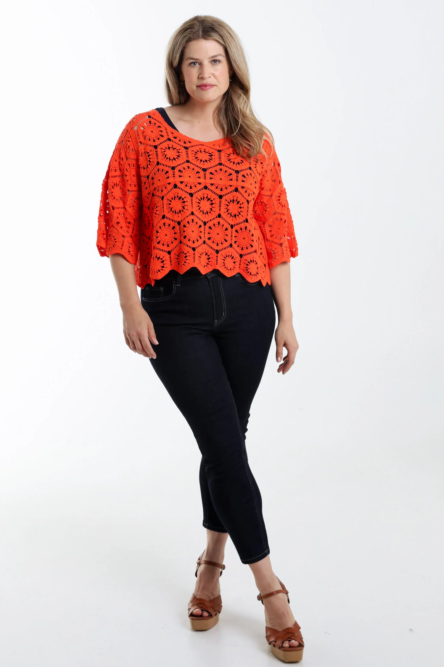 Pull en crochet uni - Image 29