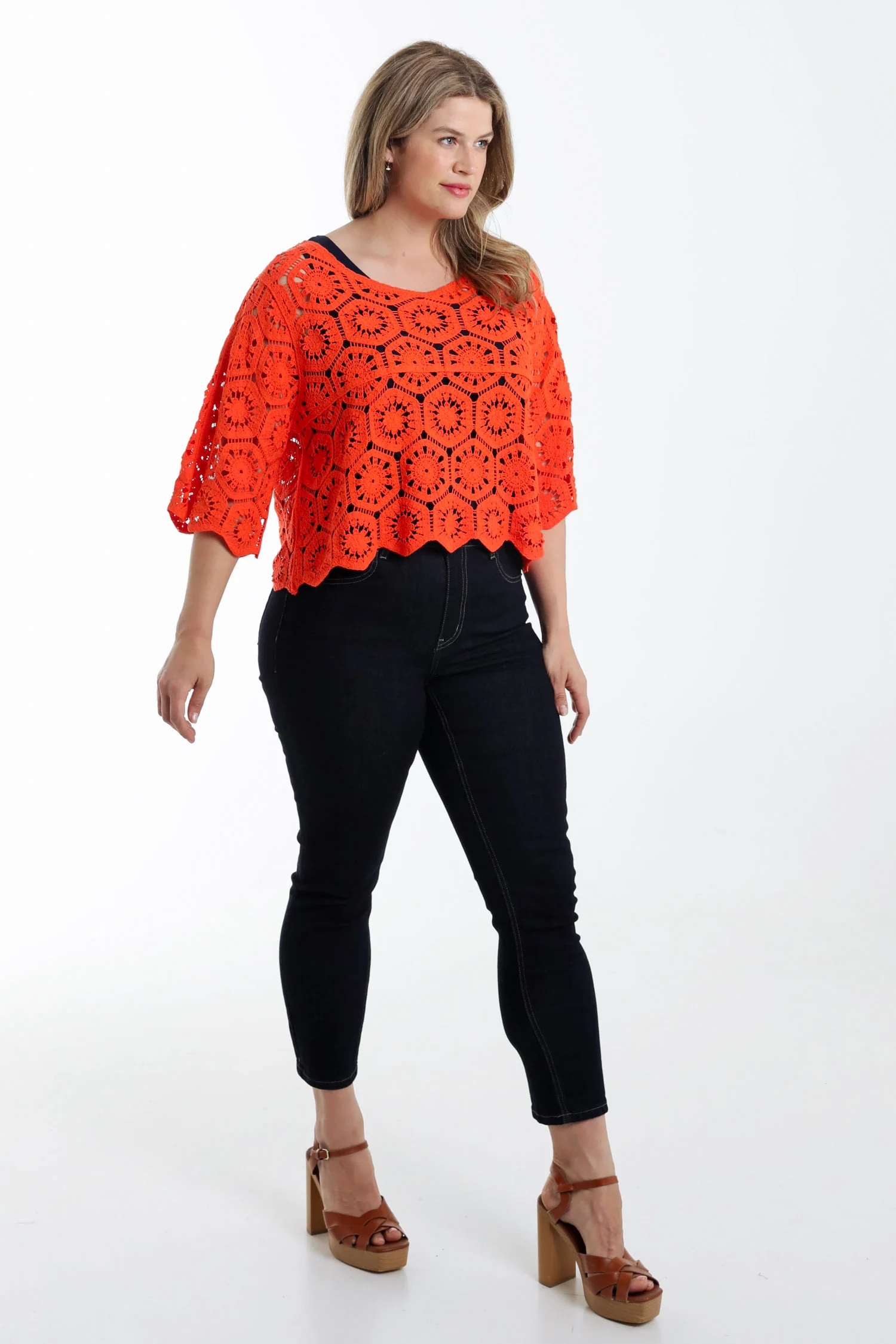 Pull en crochet uni - Image 30