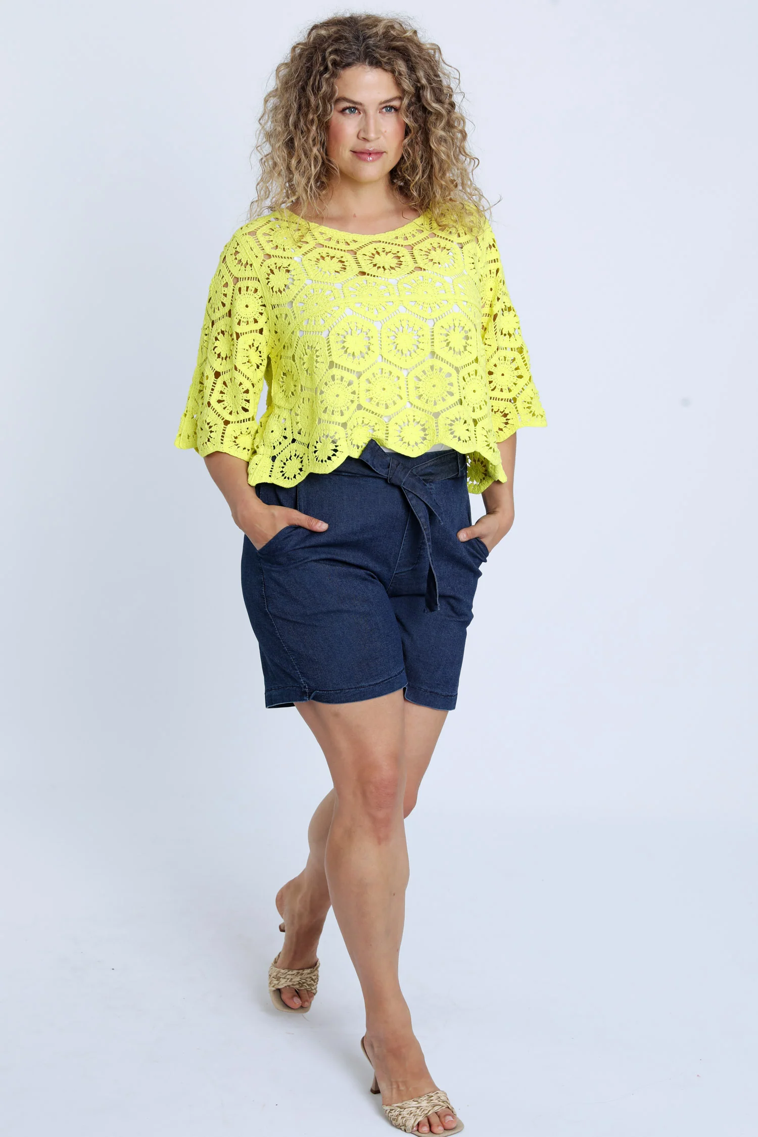 Pull en crochet uni - Image 42