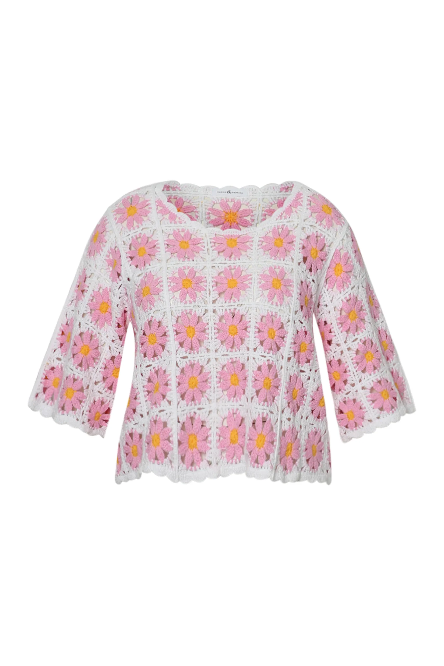 Pull macramé bicolore - Image 10