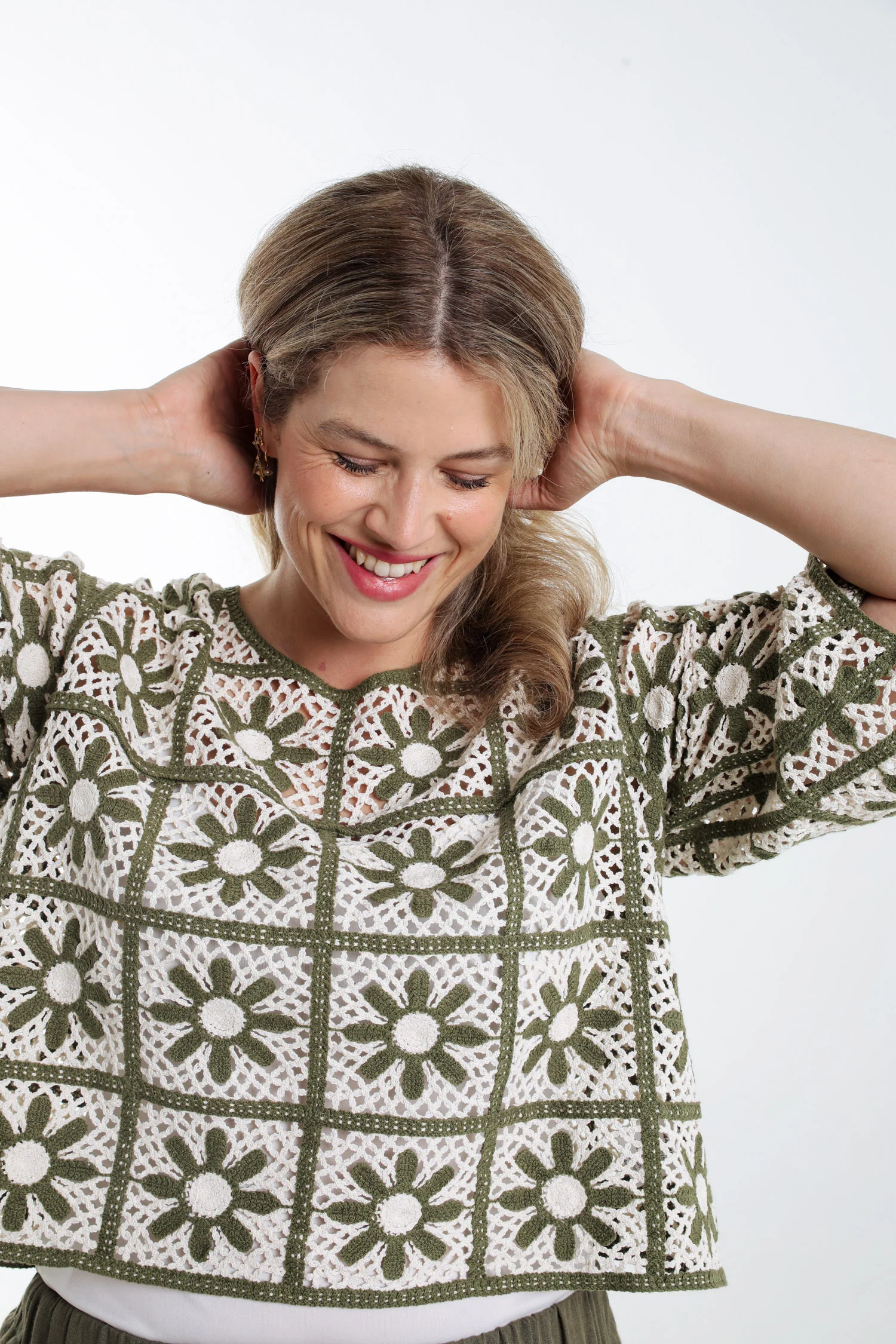 Pull macramé bicolore - Image 15