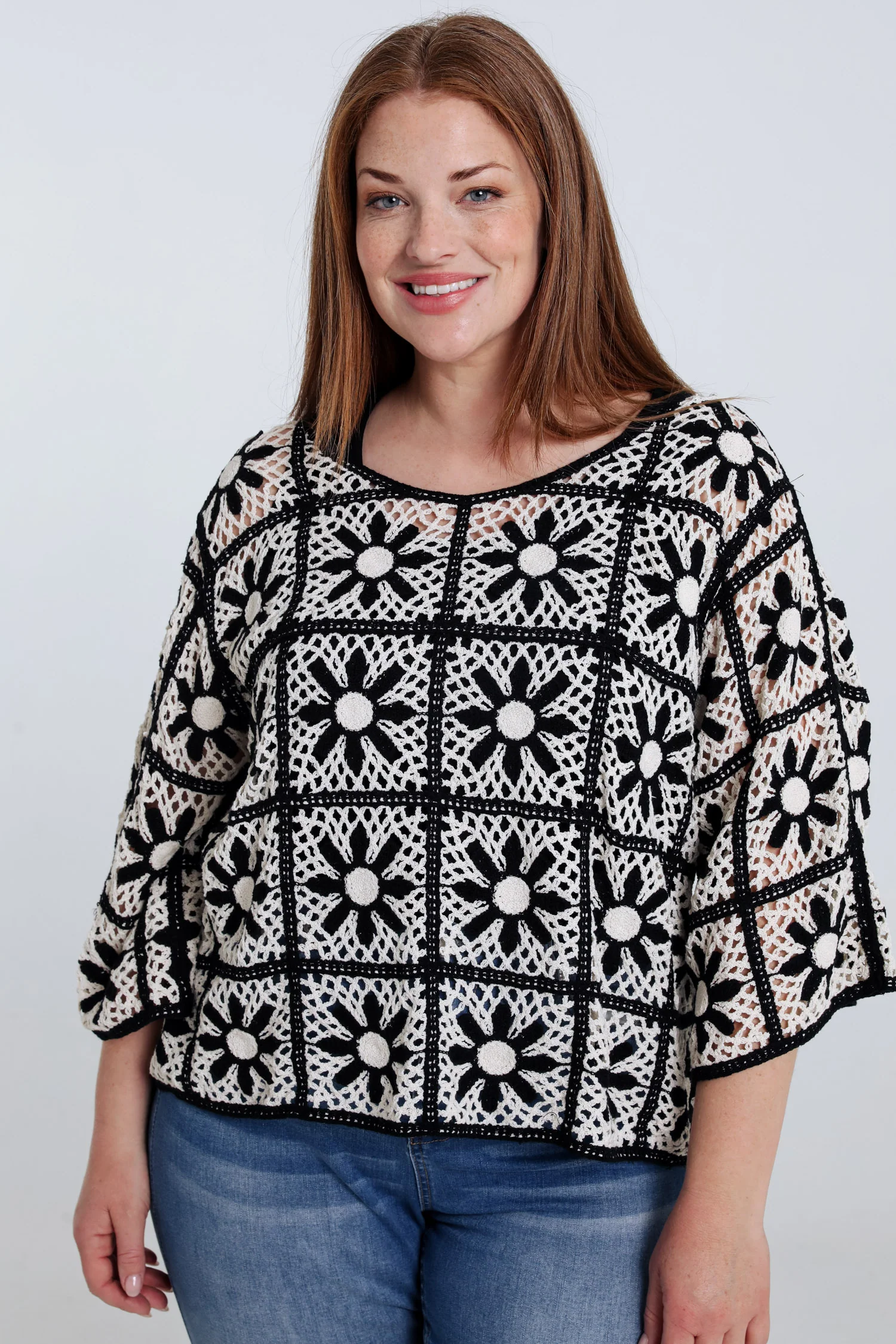 Pull macramé bicolore - Image 23
