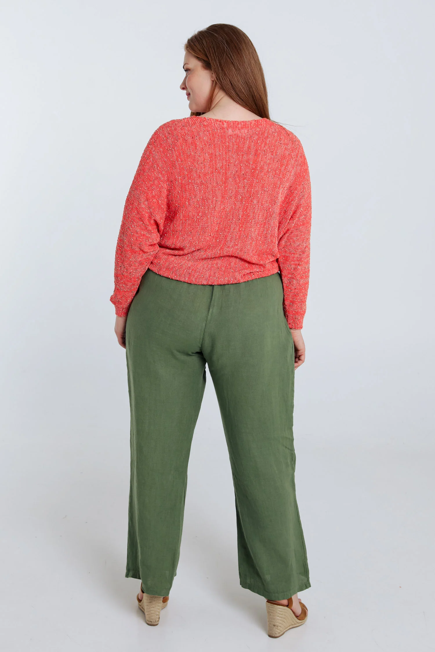Pull maille fantaisie uni - Image 2