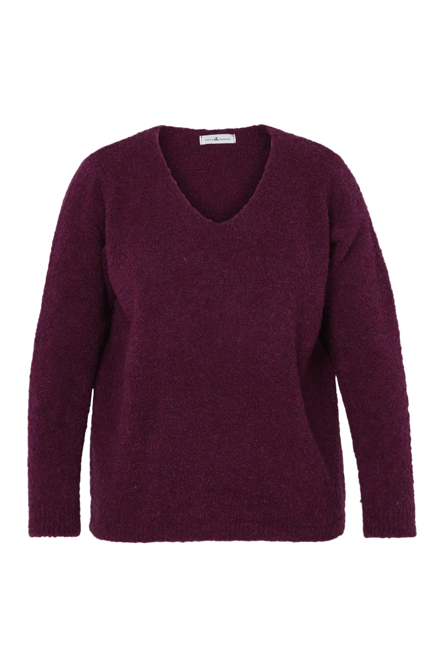 Pull maille bouclette uni - Image 10