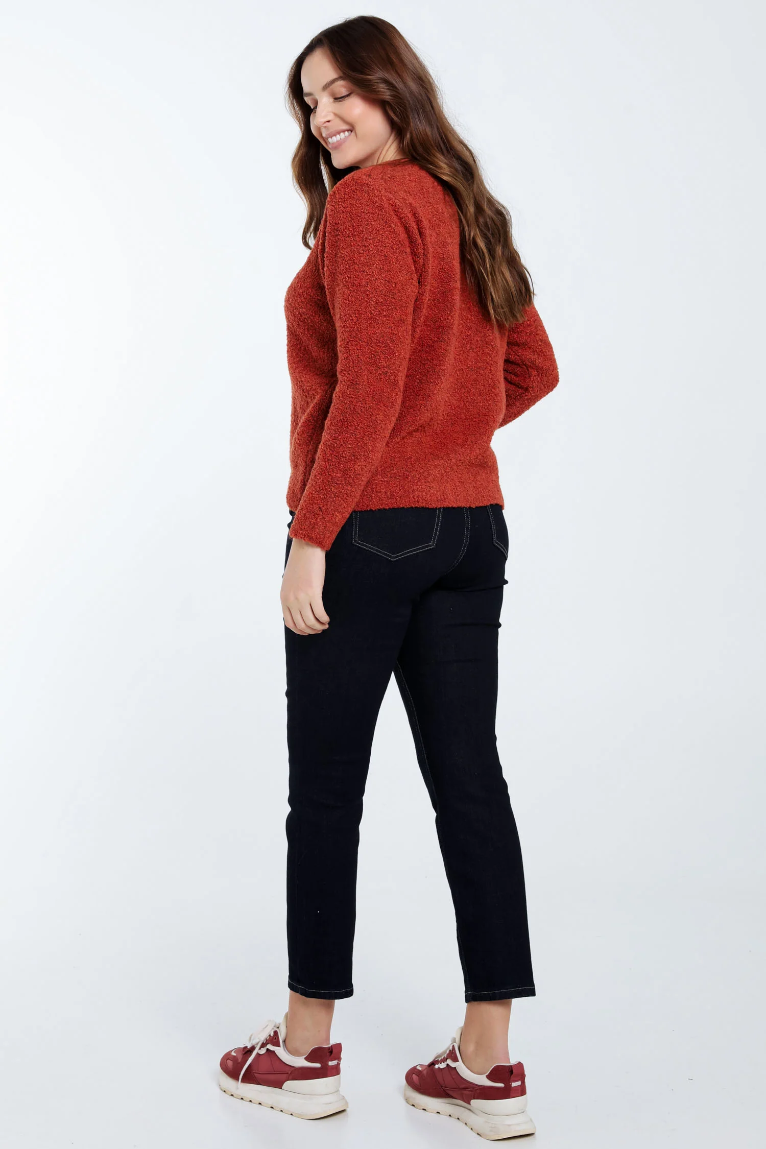 Pull maille bouclette uni - Image 24