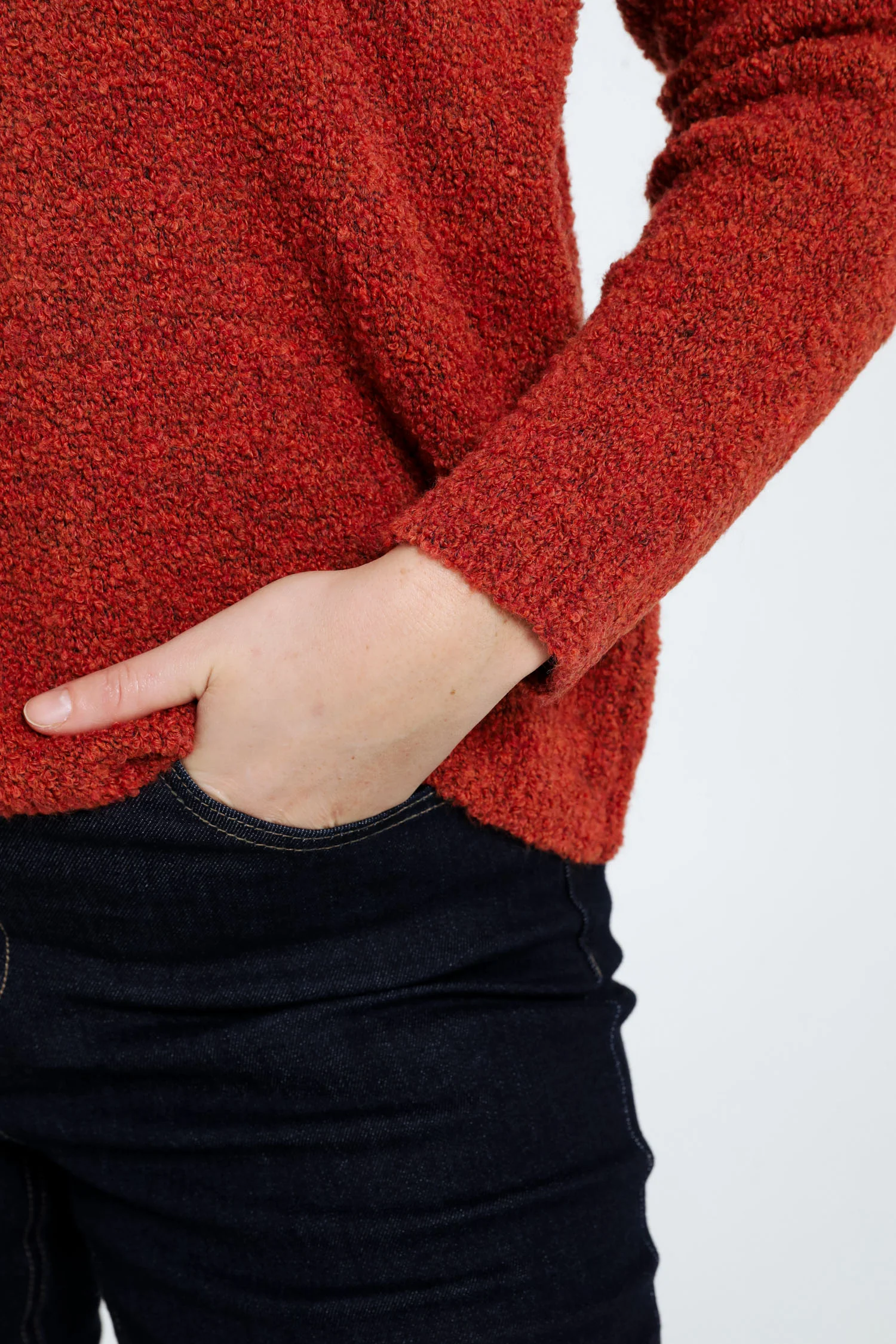 Pull maille bouclette uni - Image 27