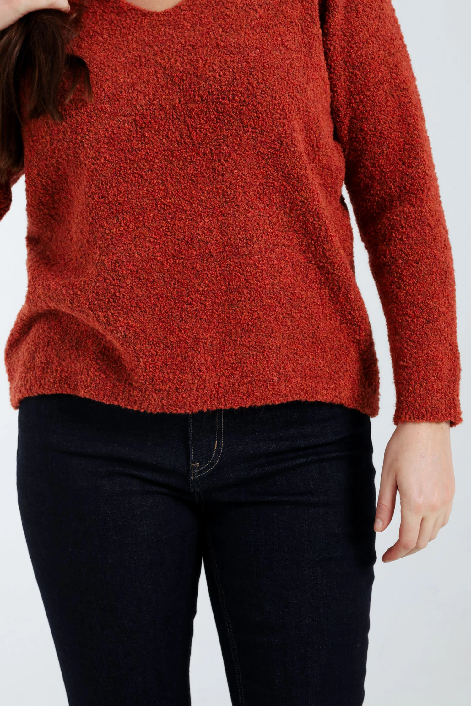 Pull maille bouclette uni - Image 28