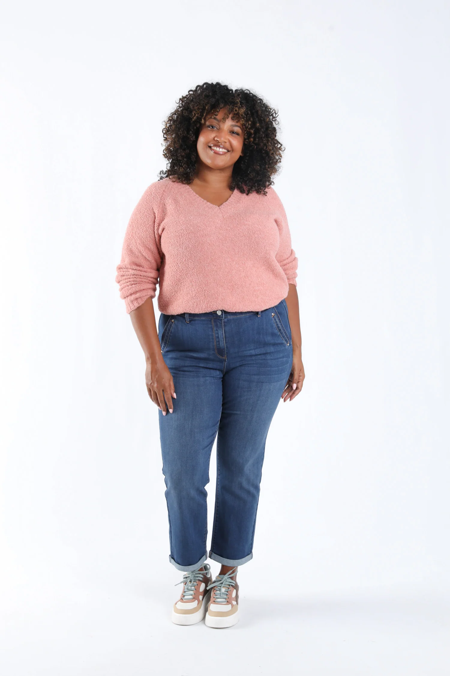Pull maille bouclette uni - Image 7