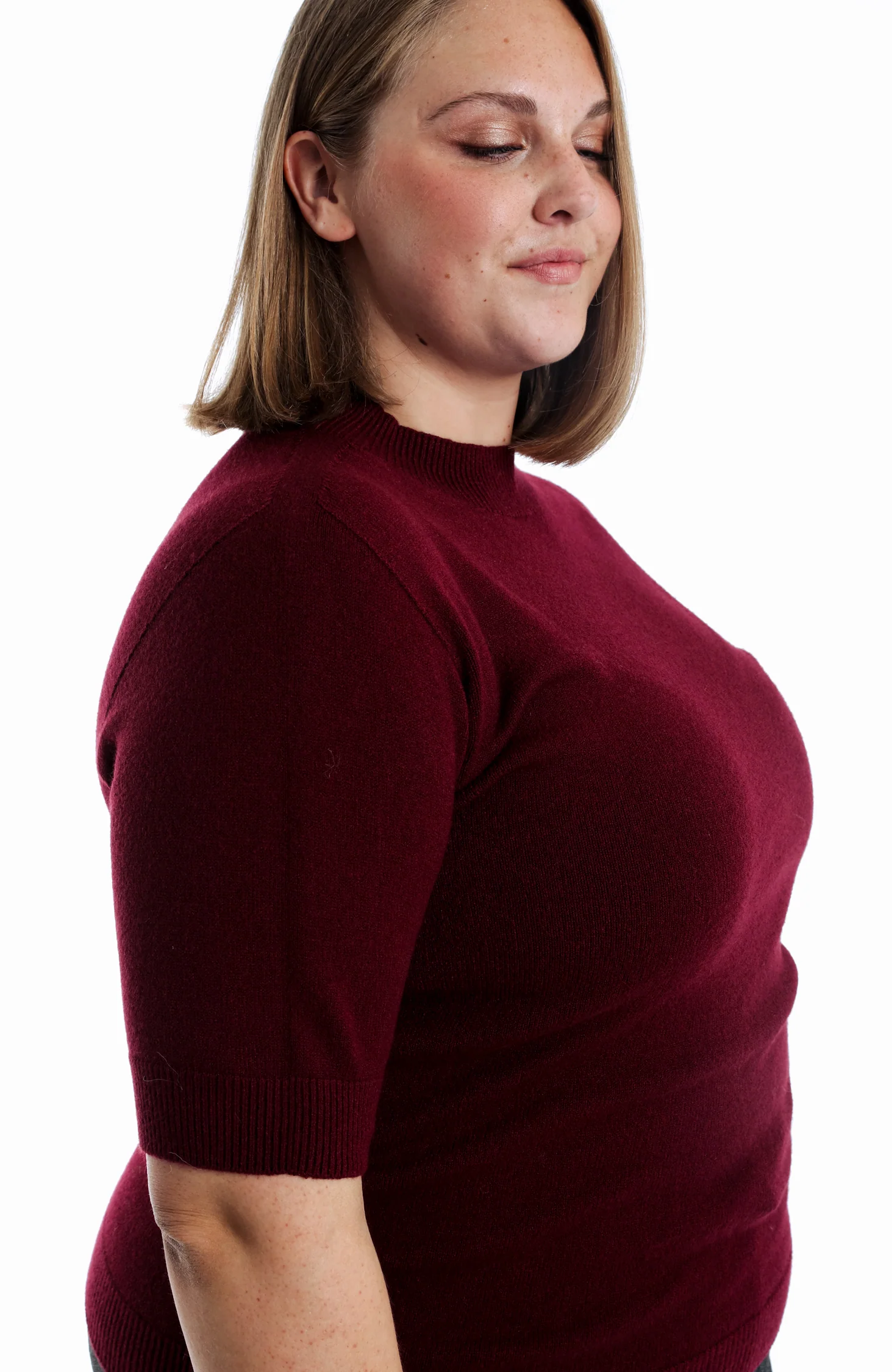 Pull manches courtes uni - Image 4