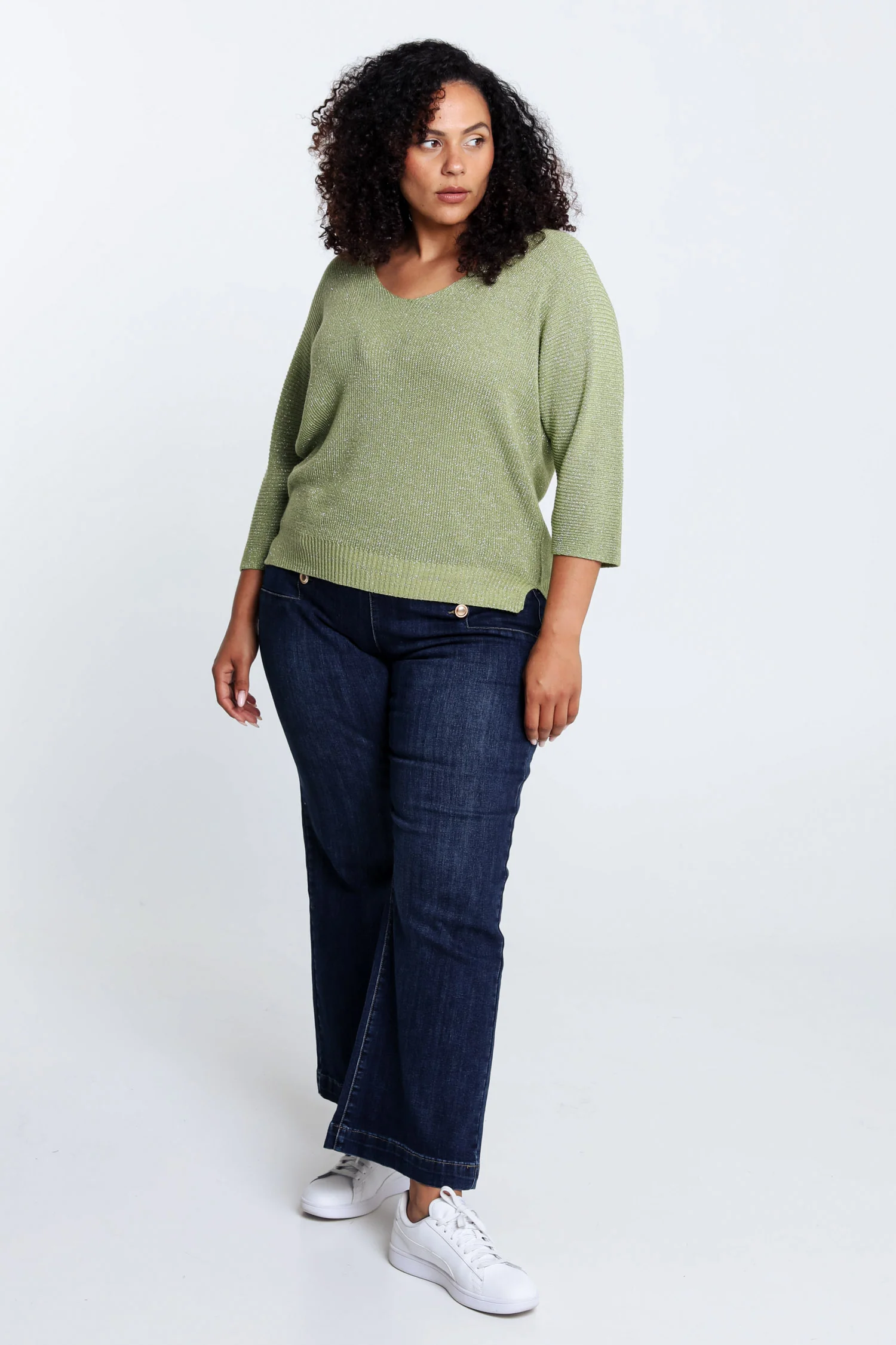 Pull  uni avec lurex - Image 17