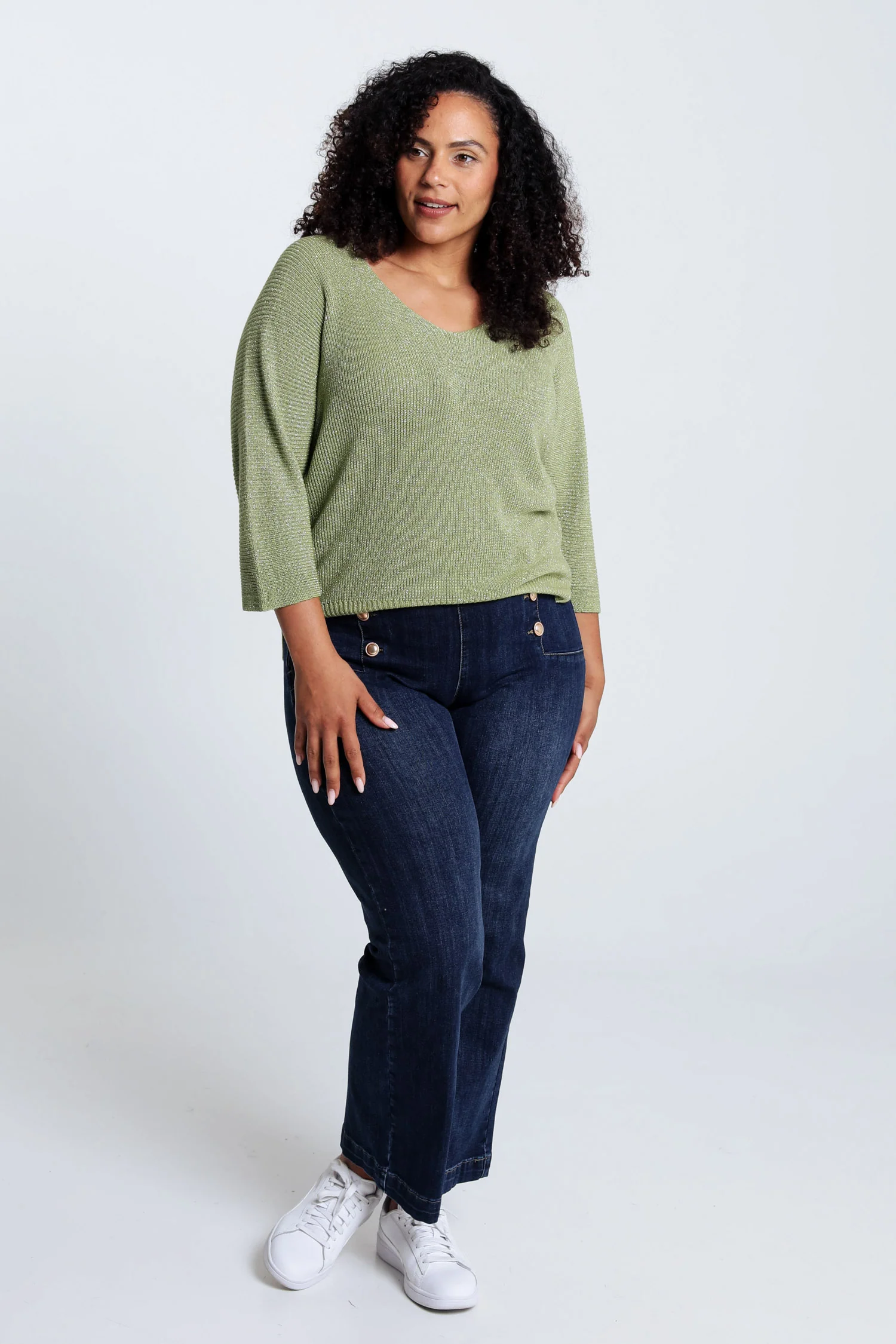 Pull  uni avec lurex - Image 18