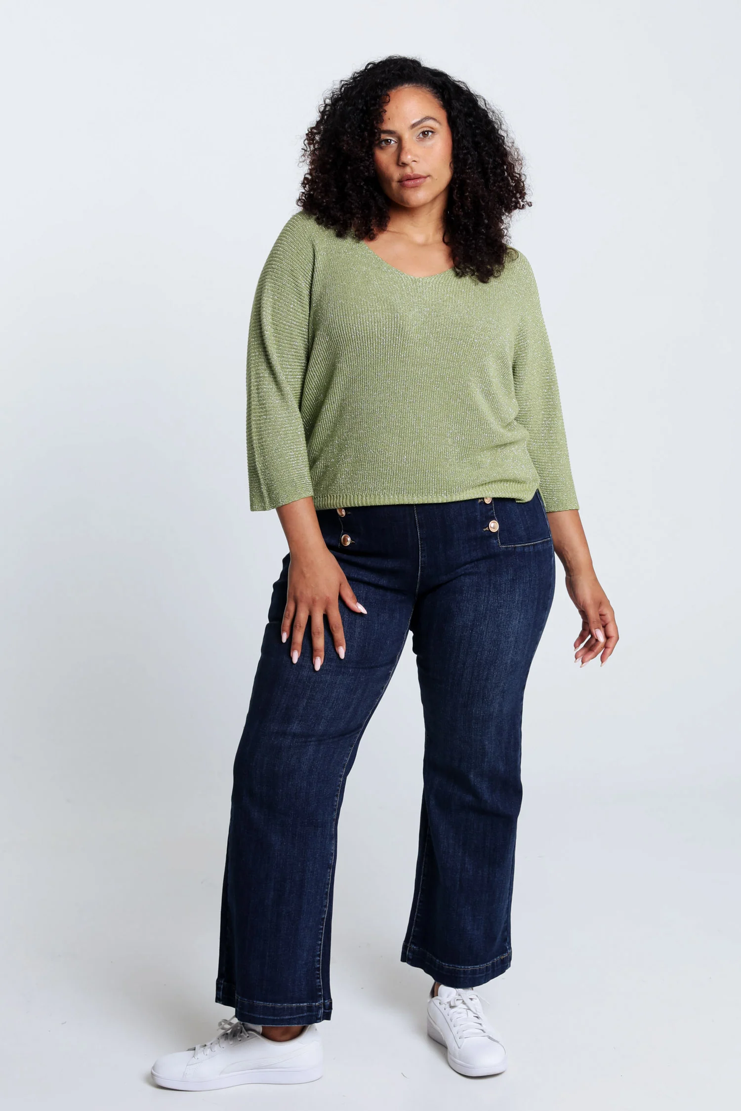 Pull  uni avec lurex - Image 19
